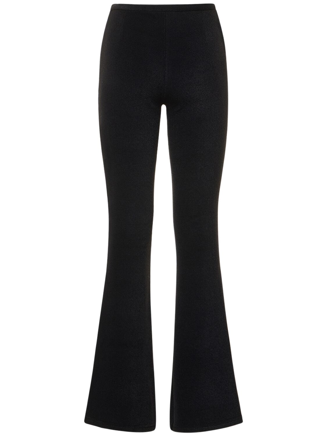 Shop Courrèges Sunset Heritage Sponge Tech Flared Pants In Black