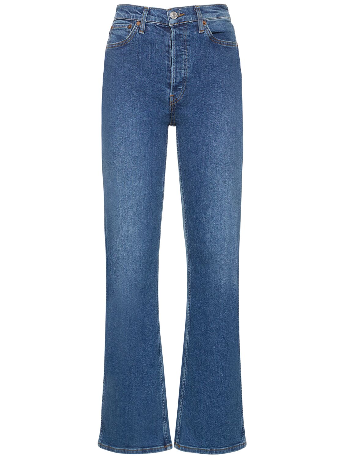 Re/done 90s High Rise Loose Denim Jeans In Light Blue