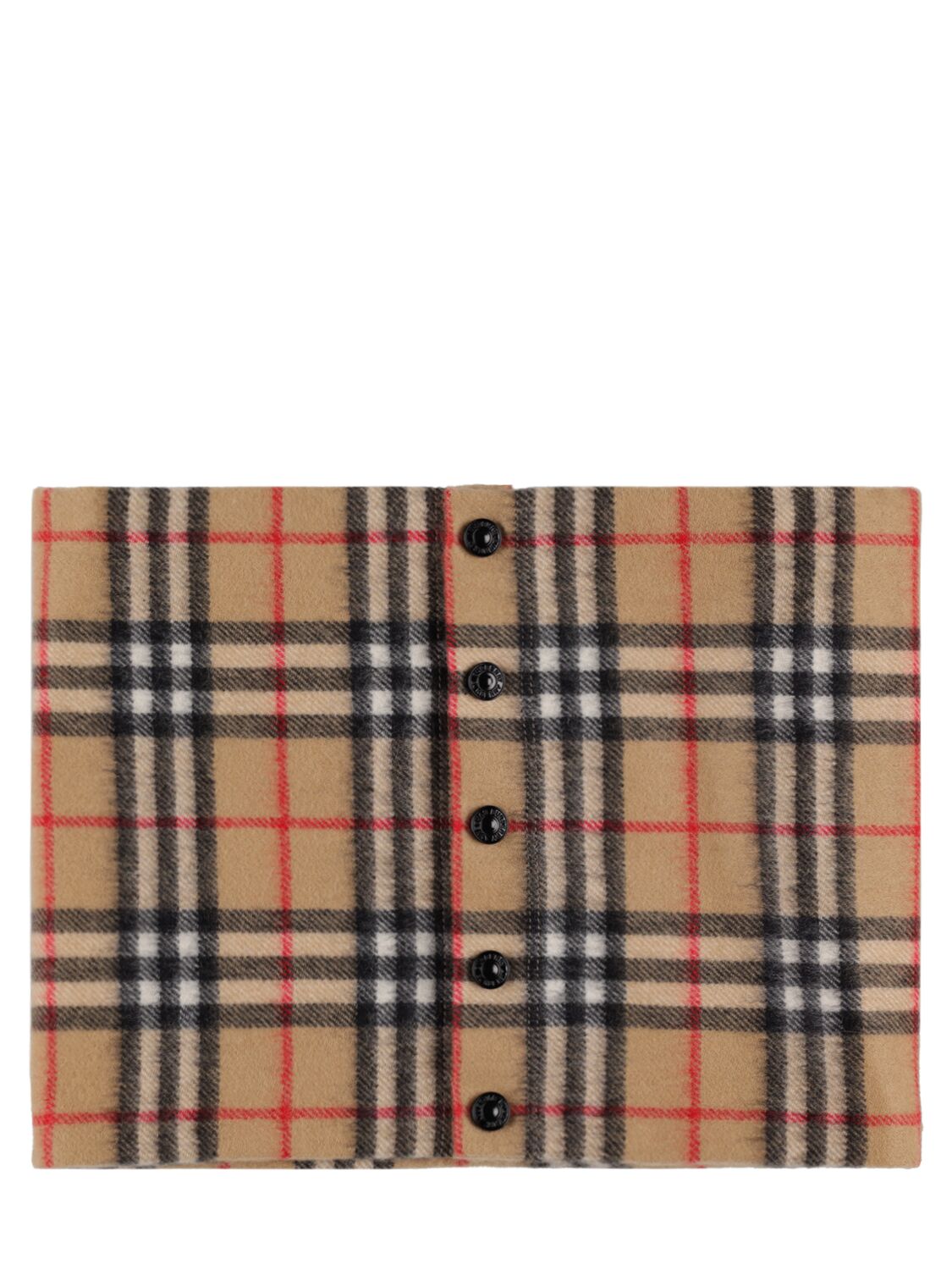 Image of Check Intarsia Cashmere Blanket