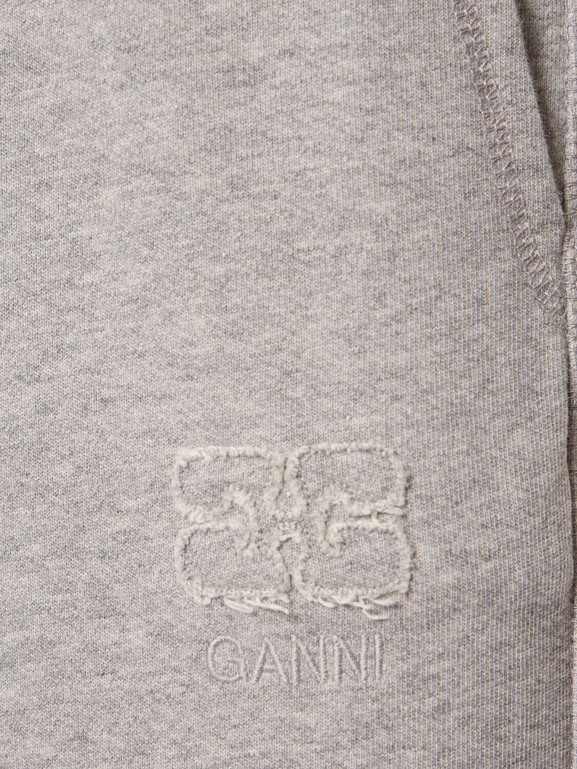 Ganni Light Isoli Wide Leg Pants In Grey | ModeSens