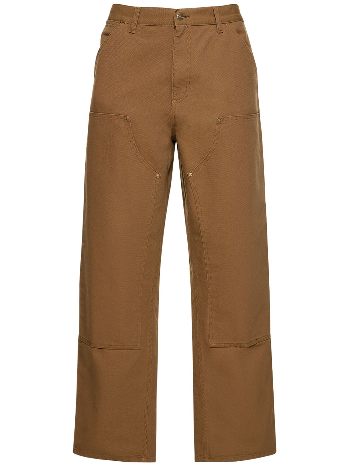 Carhartt Double-knee Relaxed Straight Fit Pants In Hamilton Brown