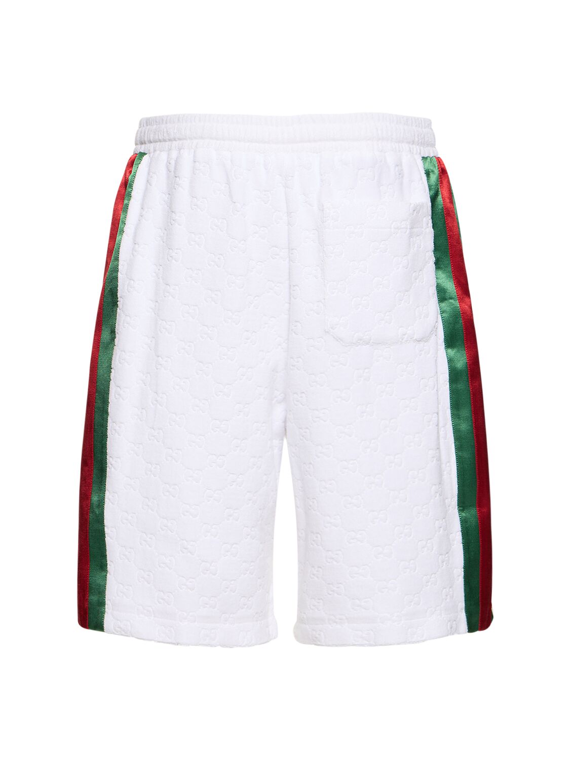 Gucci signature GG mesh bermuda shorts - White