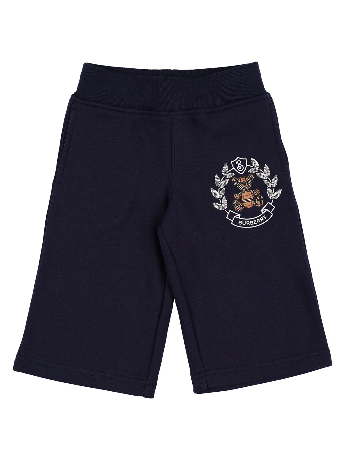 Burberry Kids' Cotton Sweatpants W/ Logo In Navy