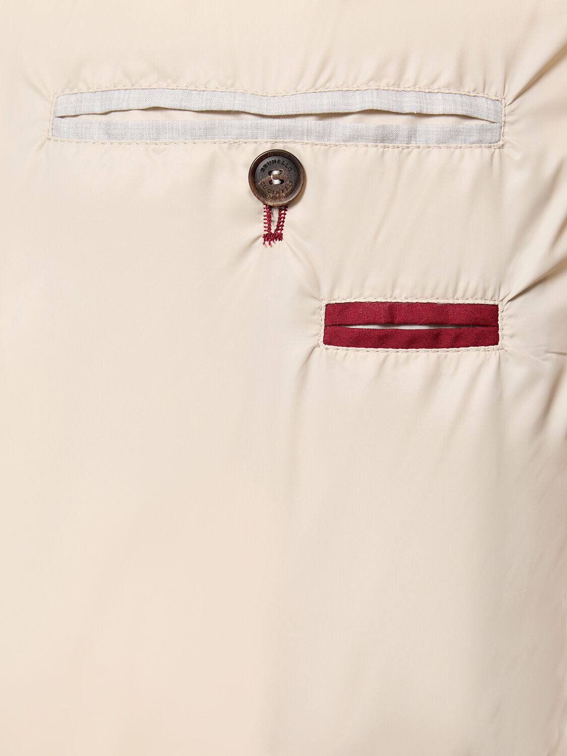 Shop Brunello Cucinelli Corduroy Velvet Padded Vest In White