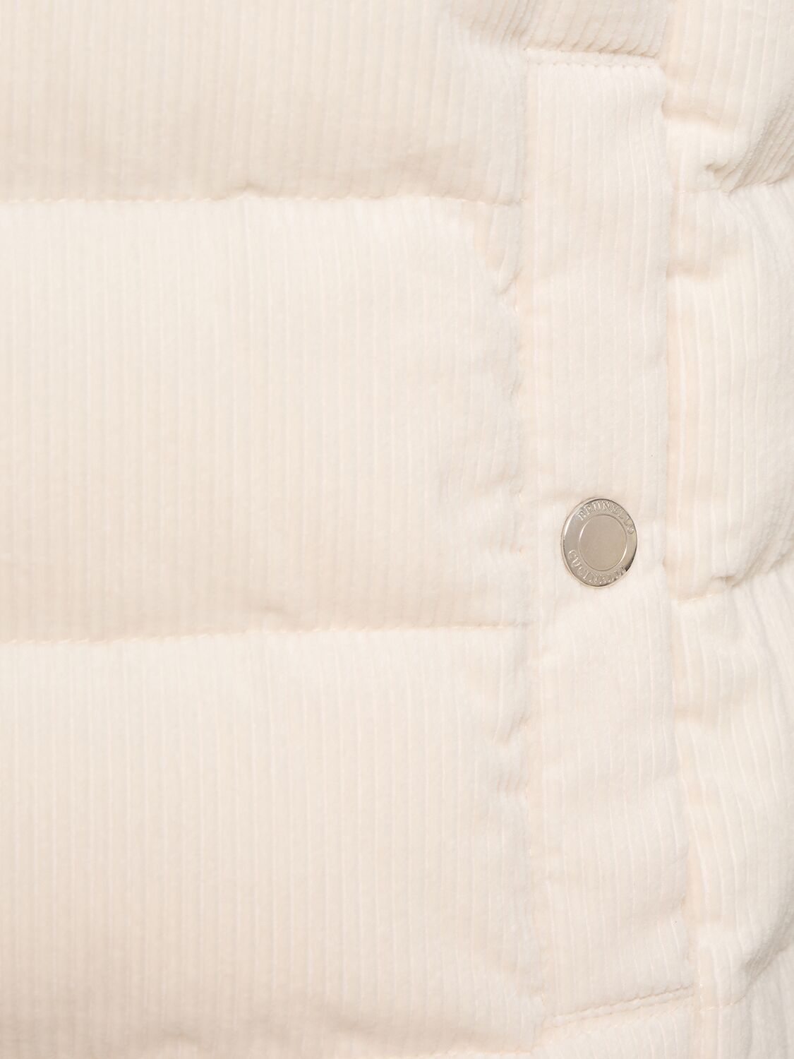 Shop Brunello Cucinelli Corduroy Velvet Padded Vest In White