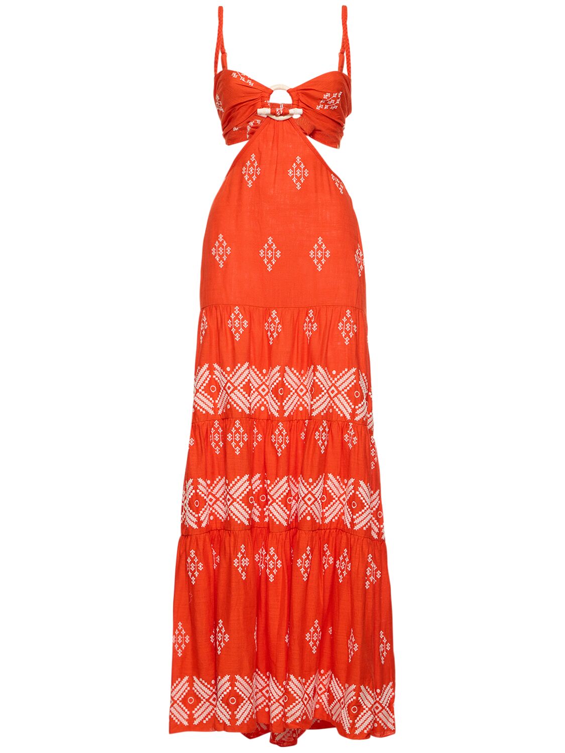 JOHANNA ORTIZ Power Of Textile Linen Blend Maxi Dress