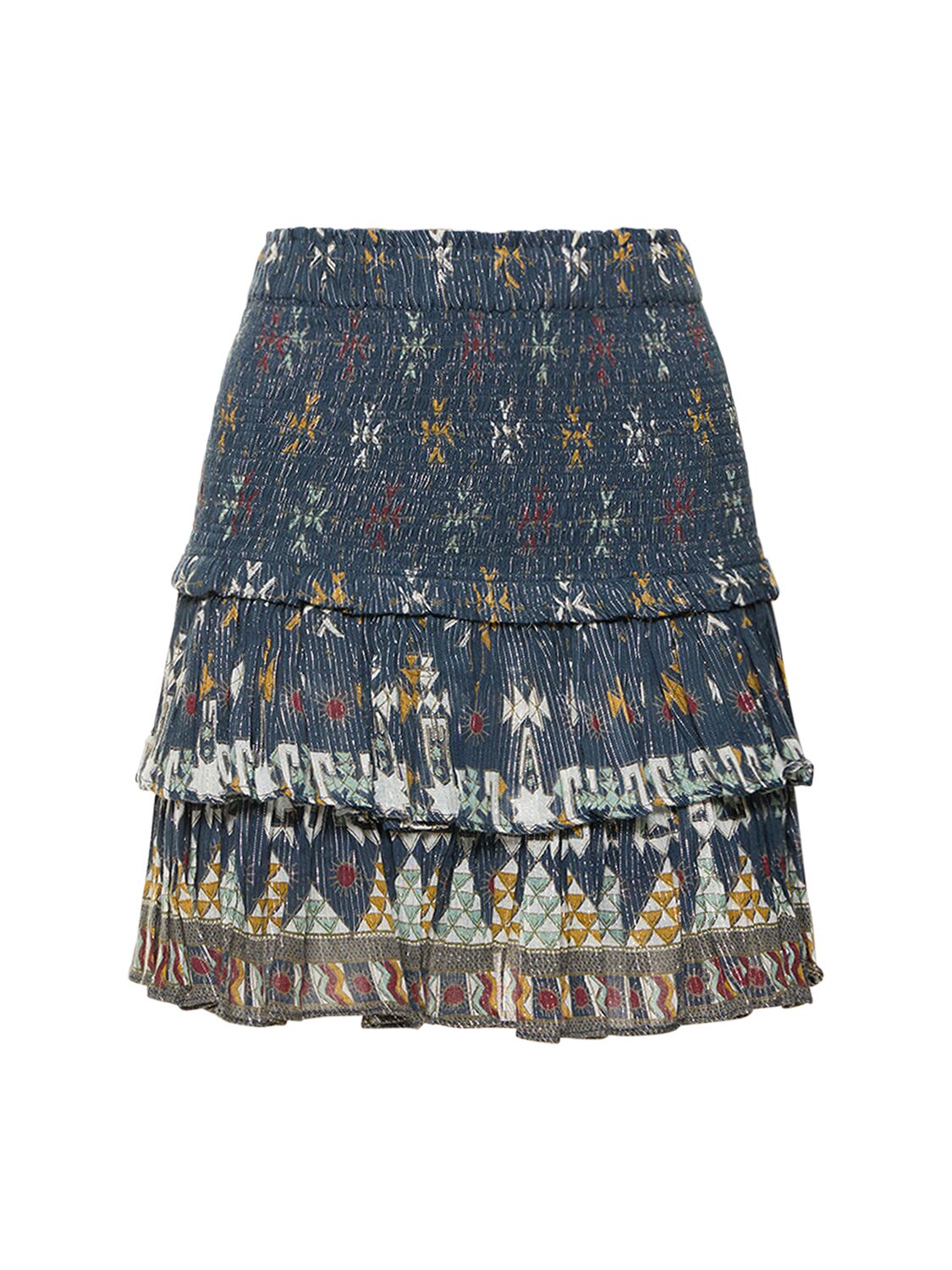 Image of Naomi Printed Ruffled Mini Skirt