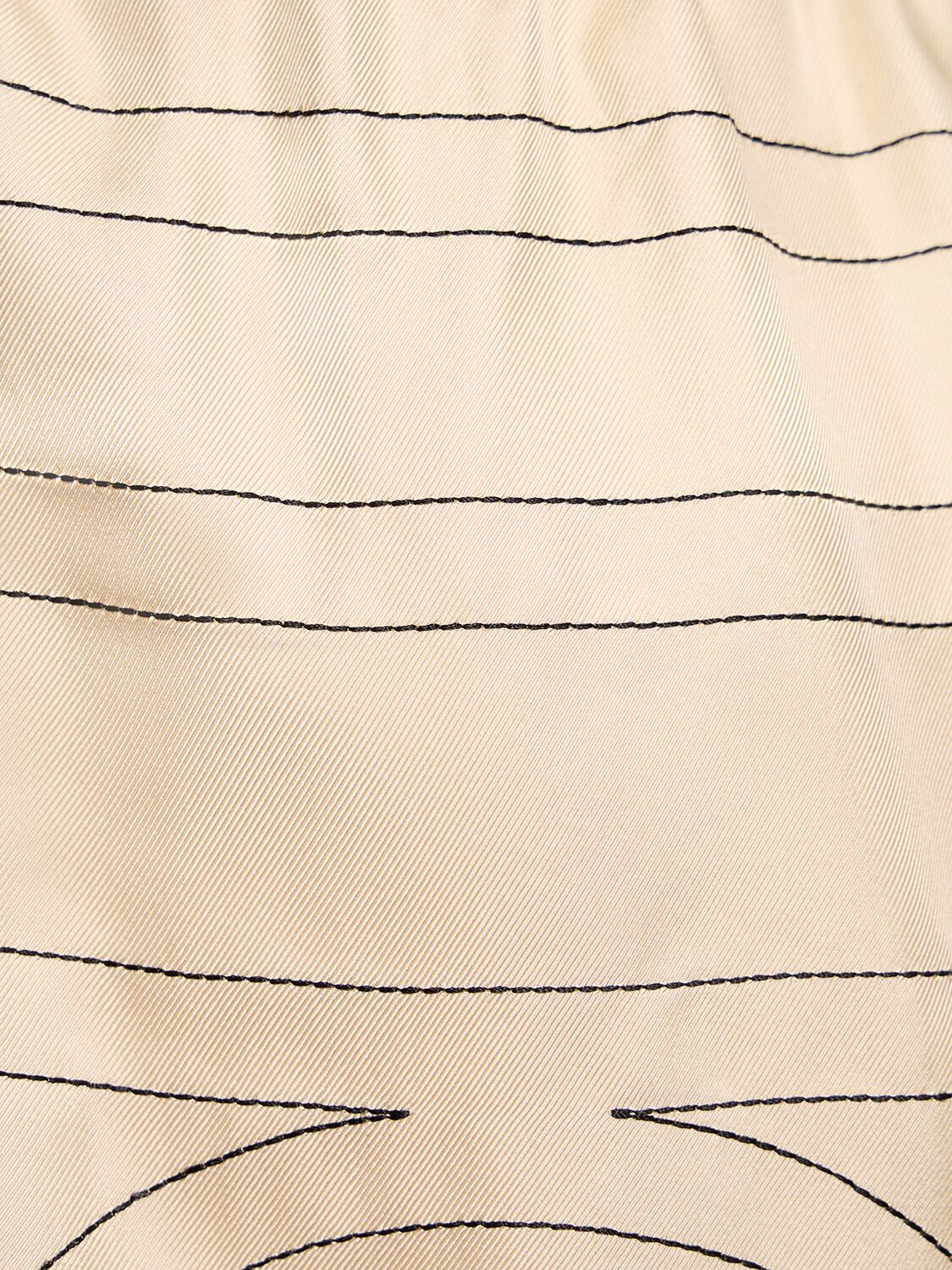 Shop Totême Monogram Embroidered Silk Pajama Shorts In White