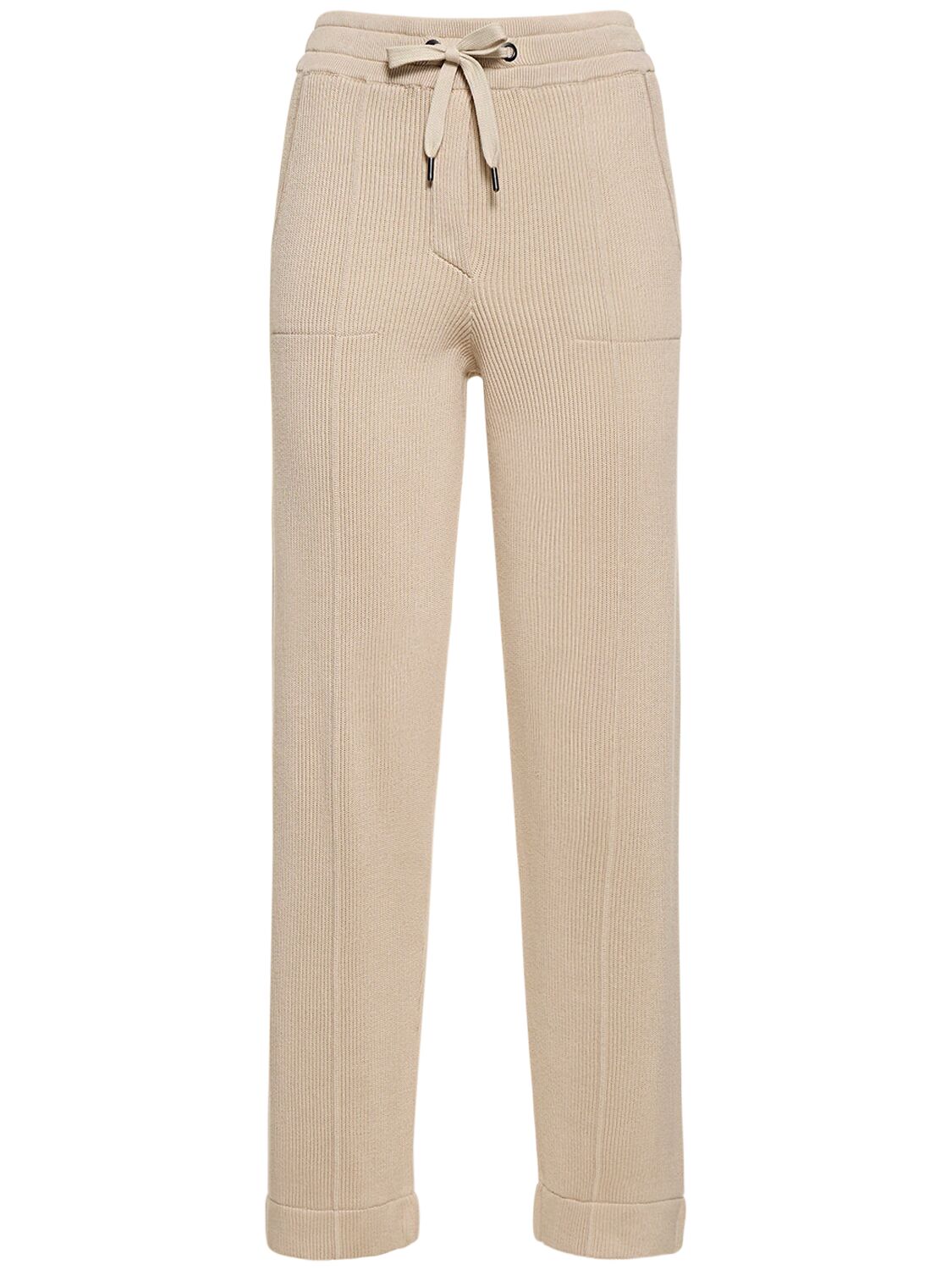 Cotton Knit Jogger Pants – WOMEN > CLOTHING > PANTS