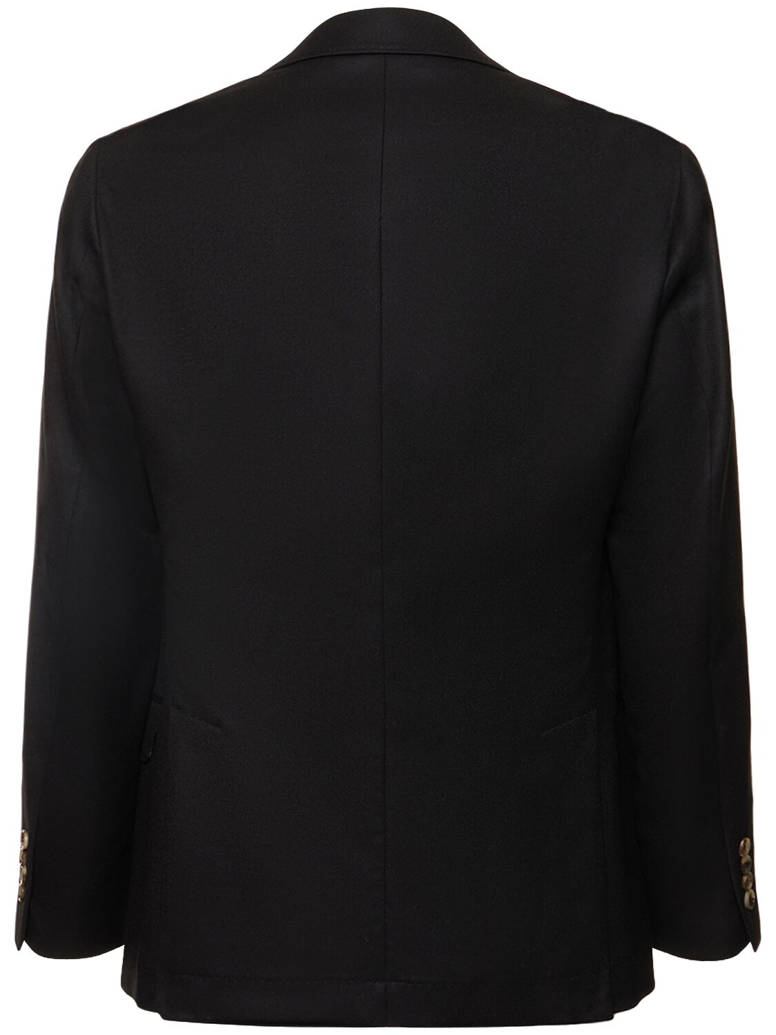 Shop Brunello Cucinelli Wool Flannel Suit Jacket In Black
