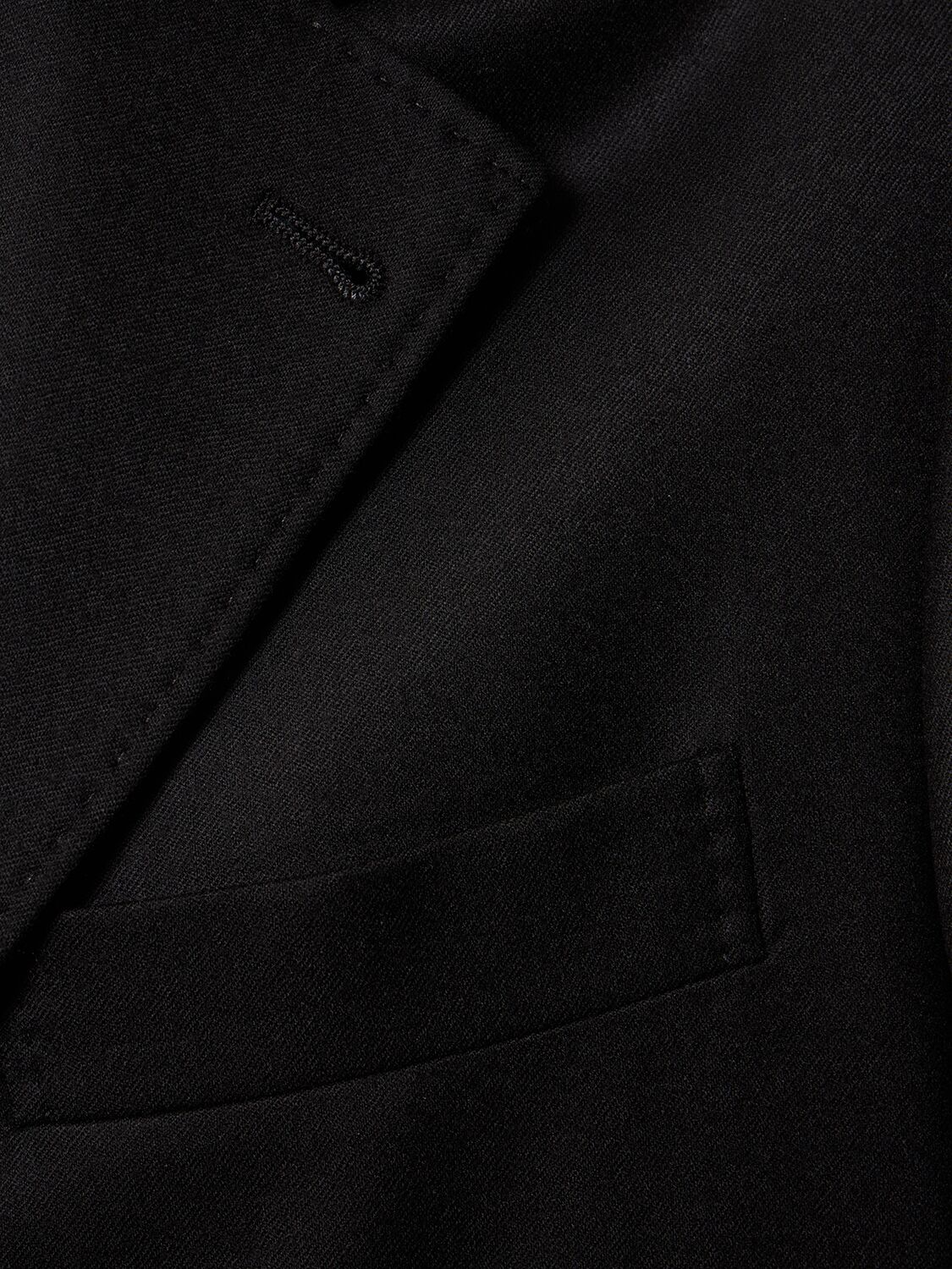 Shop Brunello Cucinelli Wool Flannel Suit Jacket In Black