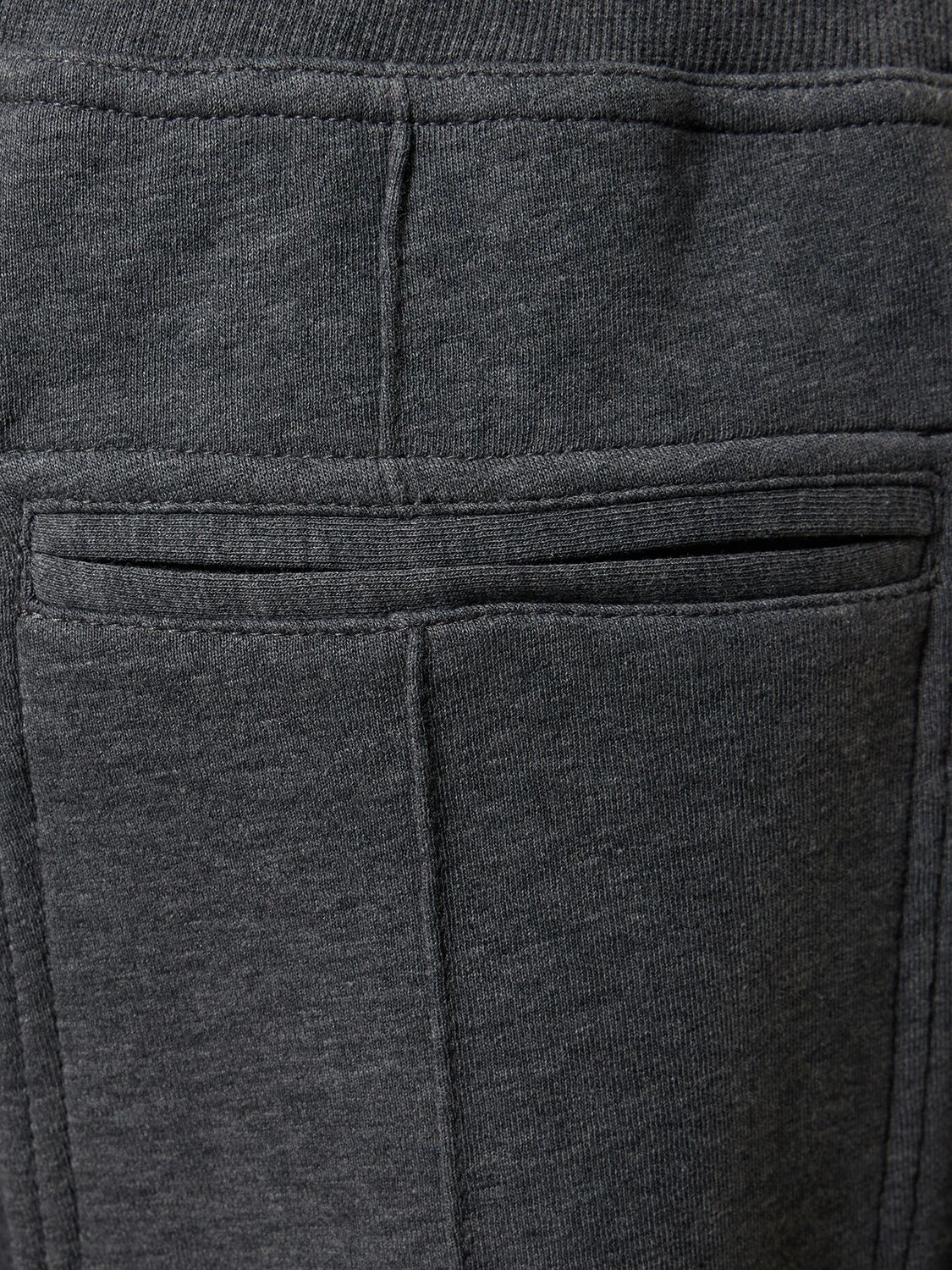 Shop Brunello Cucinelli Cotton Blend Sweatpants In Piombo Grey