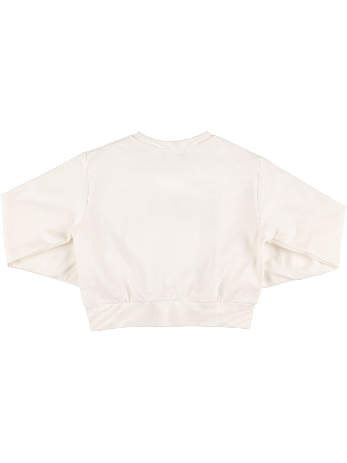 Versace Logo Kids Cotton Sweatshirt In White