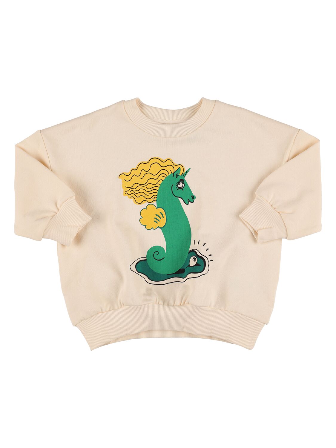 Seahorse Print Organic Cotton Sweatshirt – KIDS-GIRLS > CLOTHING > SWEATSHIRTS