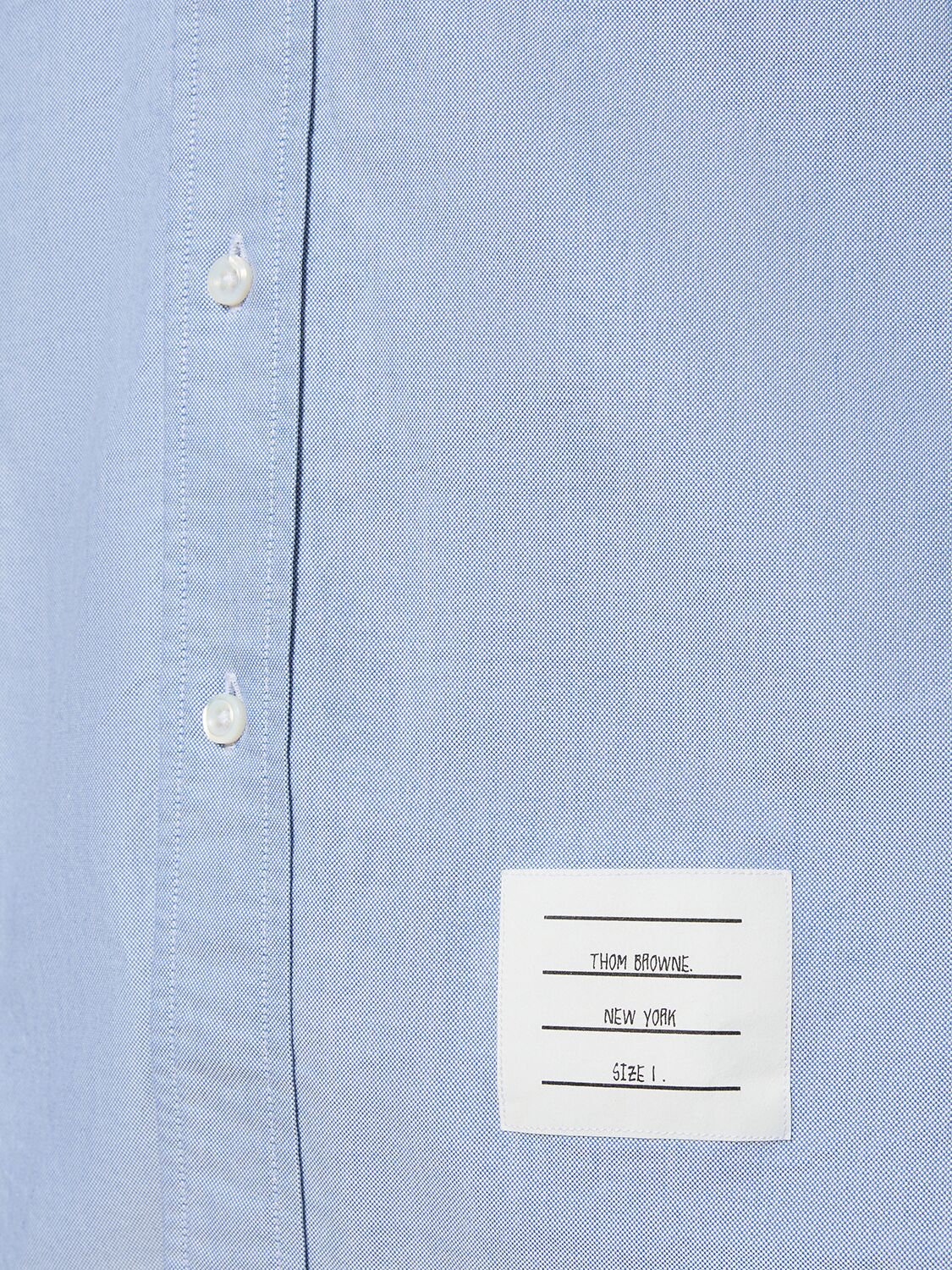 Shop Thom Browne Classic Oxford Button Down Shirt In Light Blue