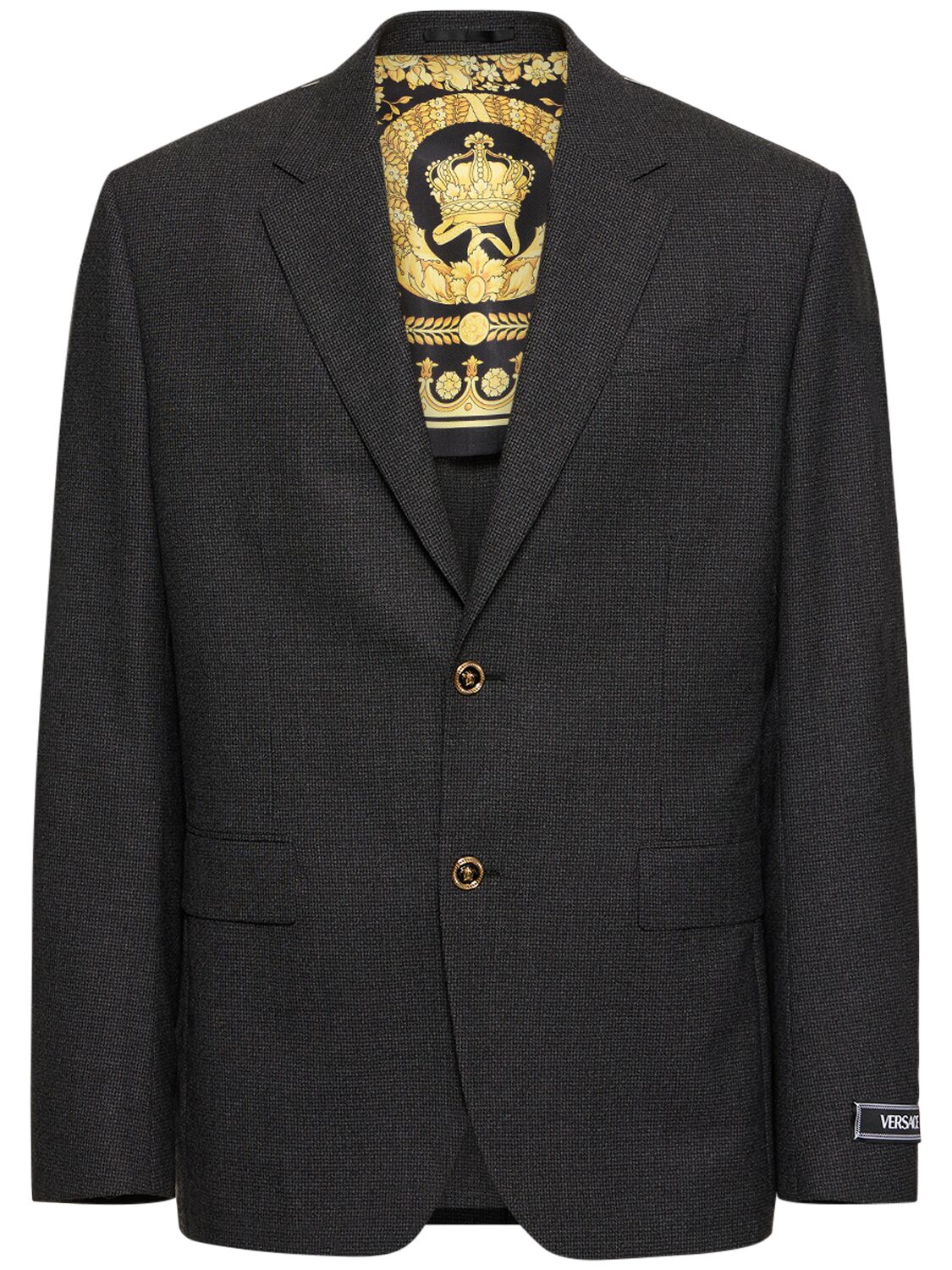 Image of Single Breasted Wool Jacket