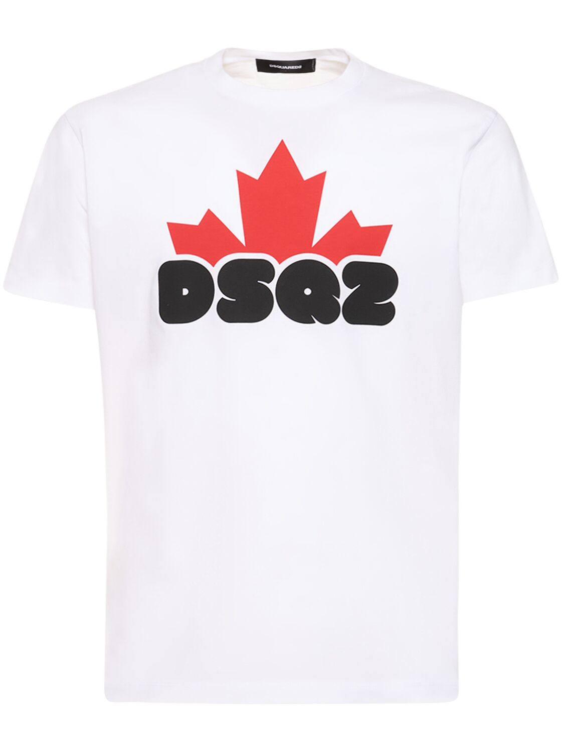 Dsquared2 T-shirt Aus Baumwolljersey Mit Logodruck In White