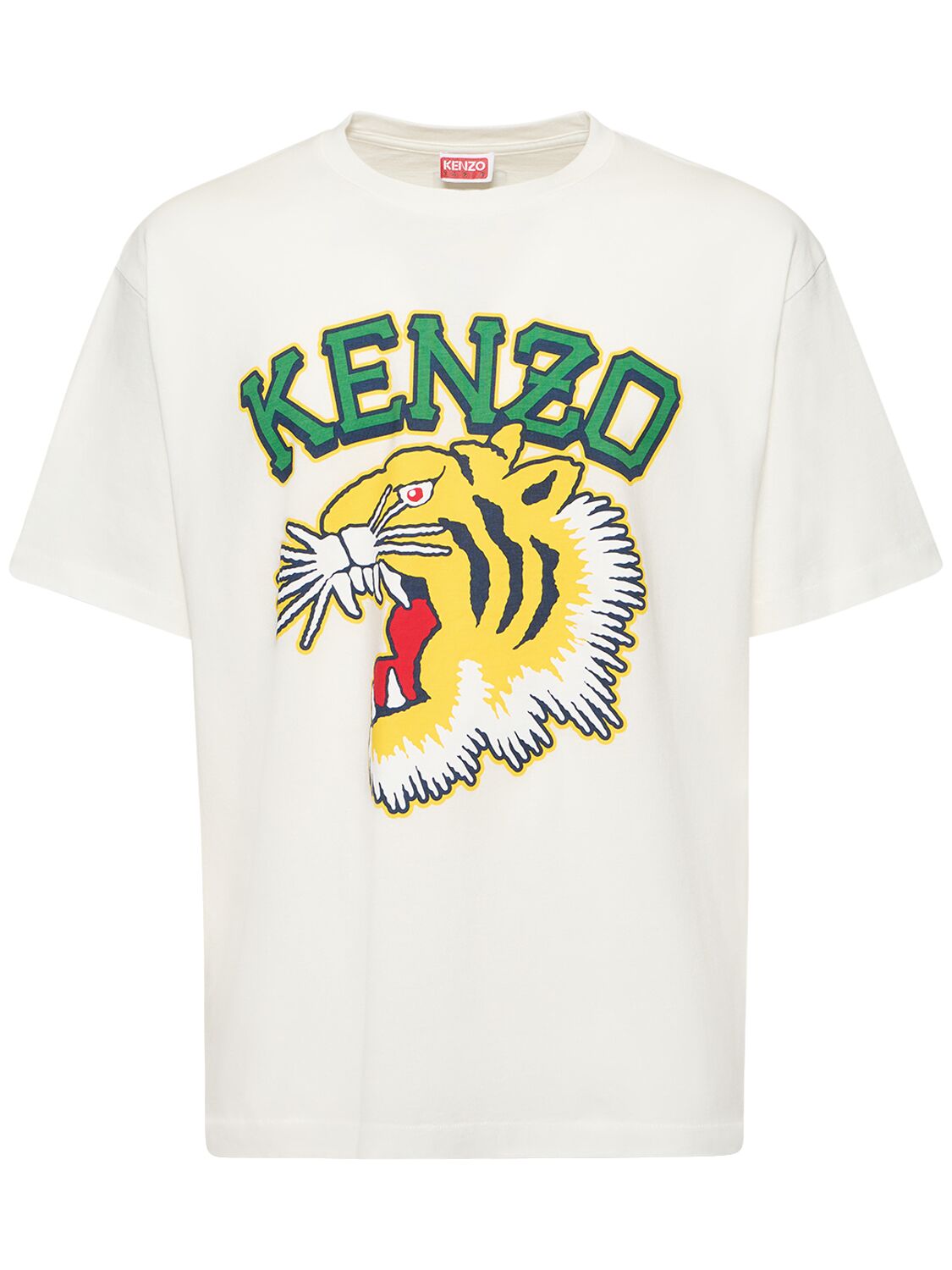 Tiger Printed Cotton Jersey T-shirt