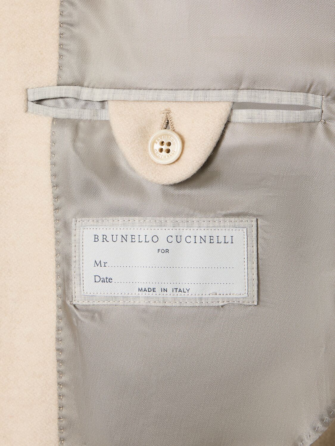 Shop Brunello Cucinelli Cashmere Casual Jacket In Sand