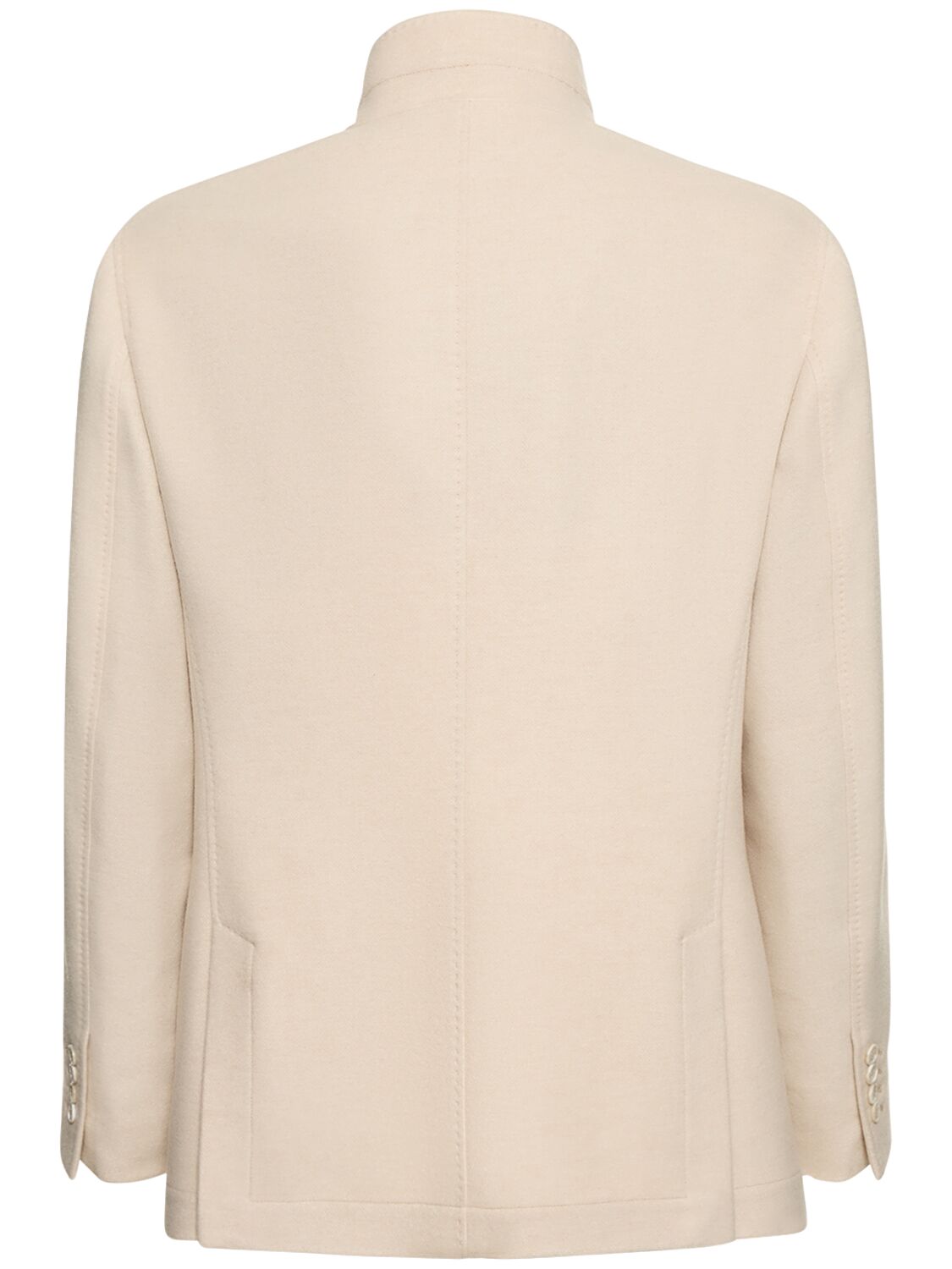 Shop Brunello Cucinelli Cashmere Casual Jacket In Sand