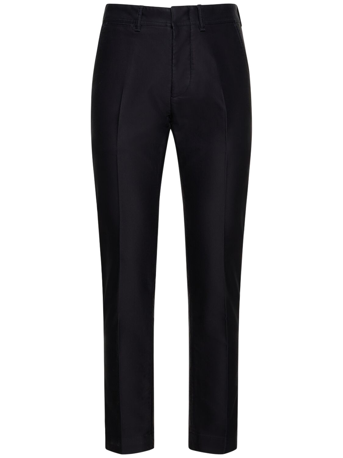 Tom Ford Cotton-twill Chino Trousers In Navy
