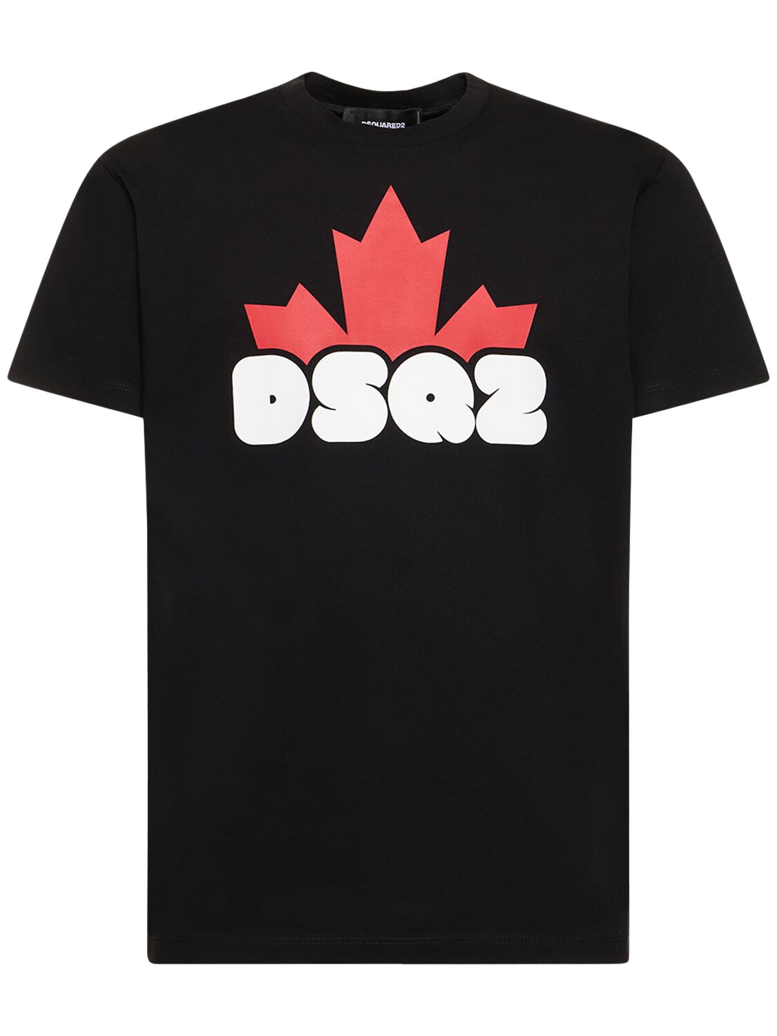 Dsquared2 T-shirt Aus Baumwolljersey Mit Logodruck In Black