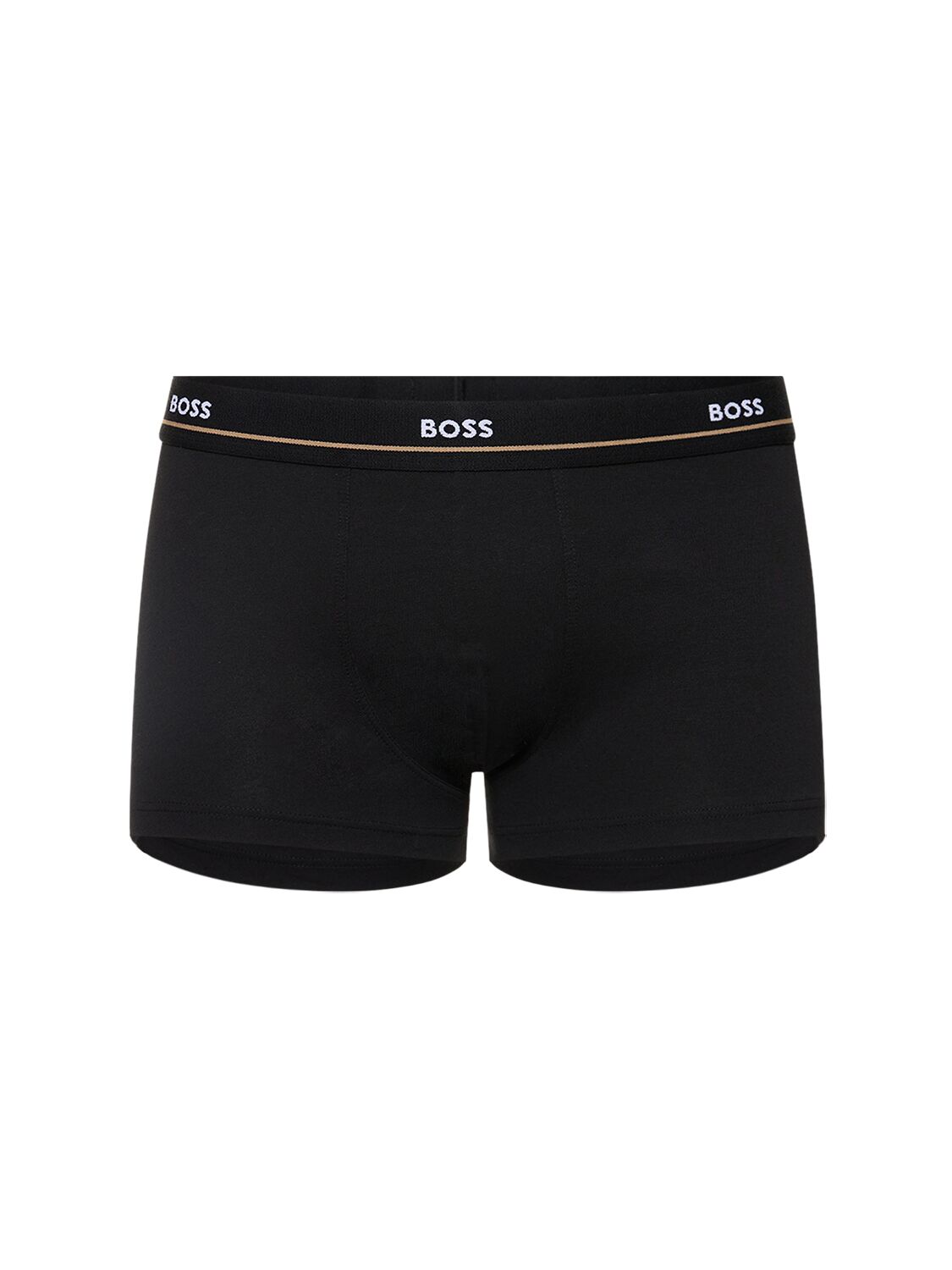 Shop Hugo Boss Pack Of 5 Logo Boxer Briefs In Black