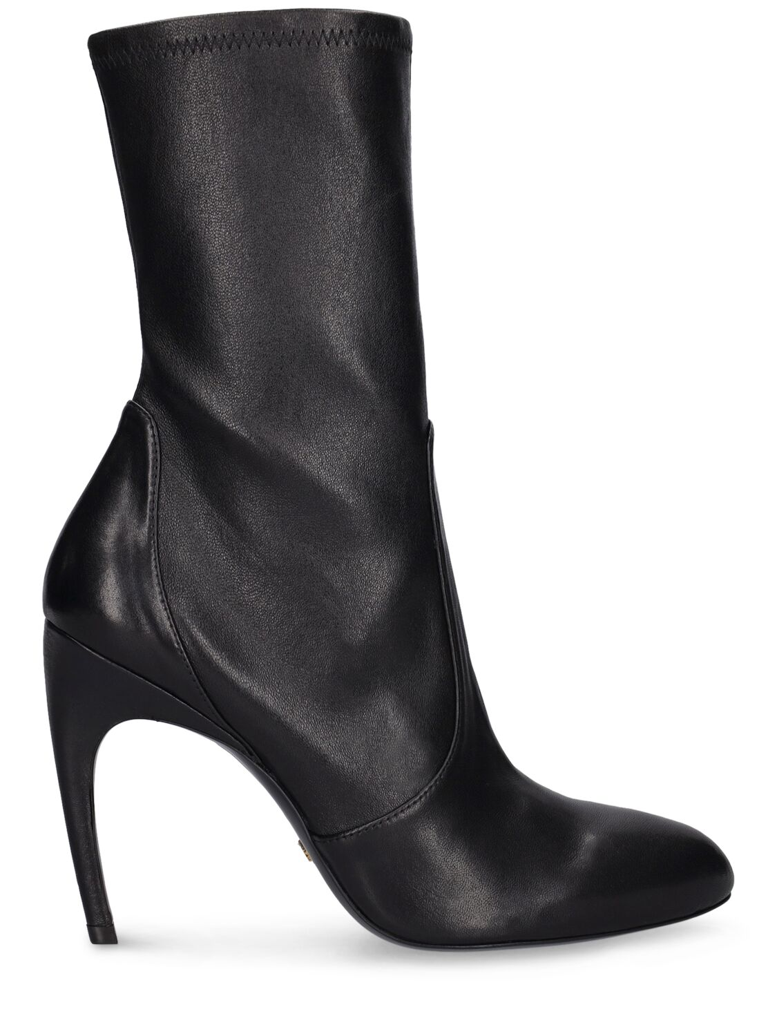 STUART WEITZMAN 100MM LUXECURVE LEATHER ANKLE BOOTS