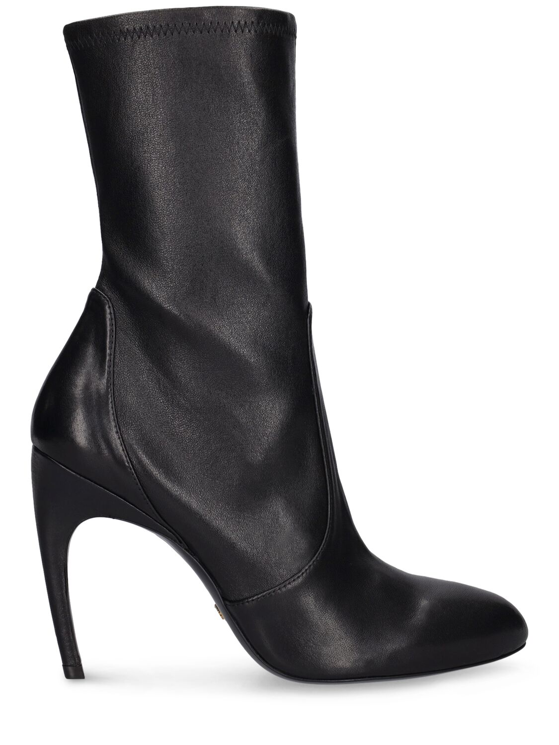 Stuart Weitzman Luxecurve 100 Stretch Bootie In Black