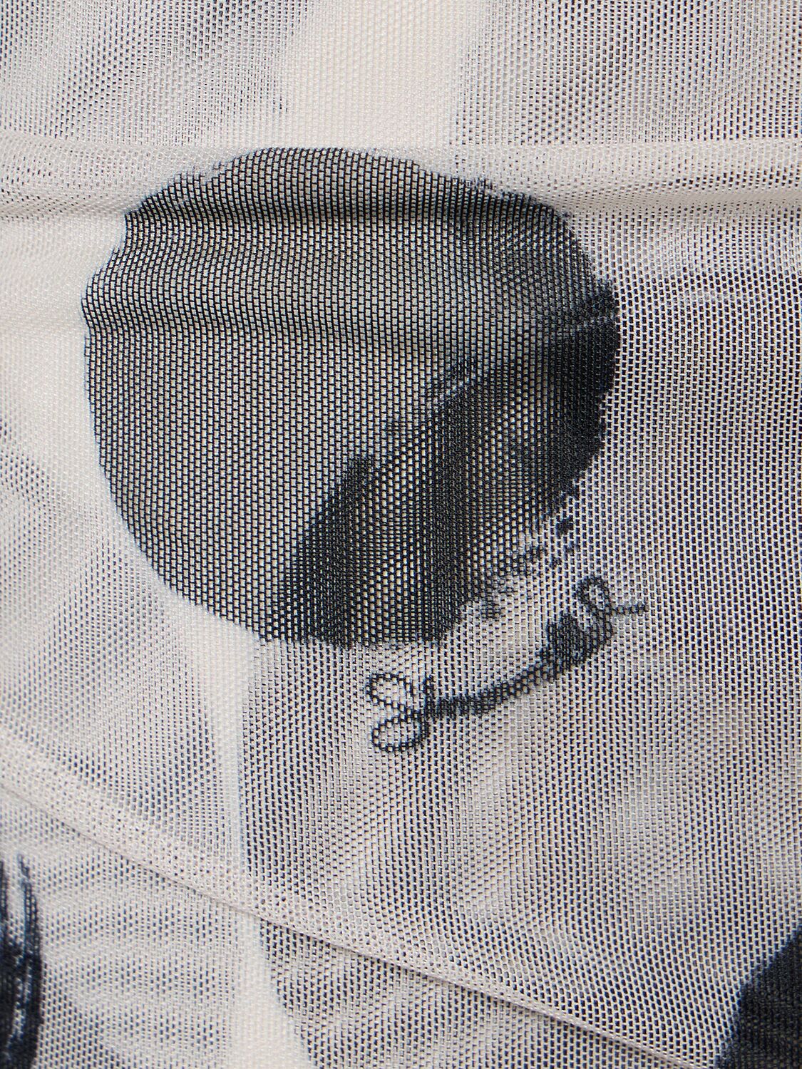 Shop Simon Miller Sissel Printed Mesh Mini Skirt In White,multi