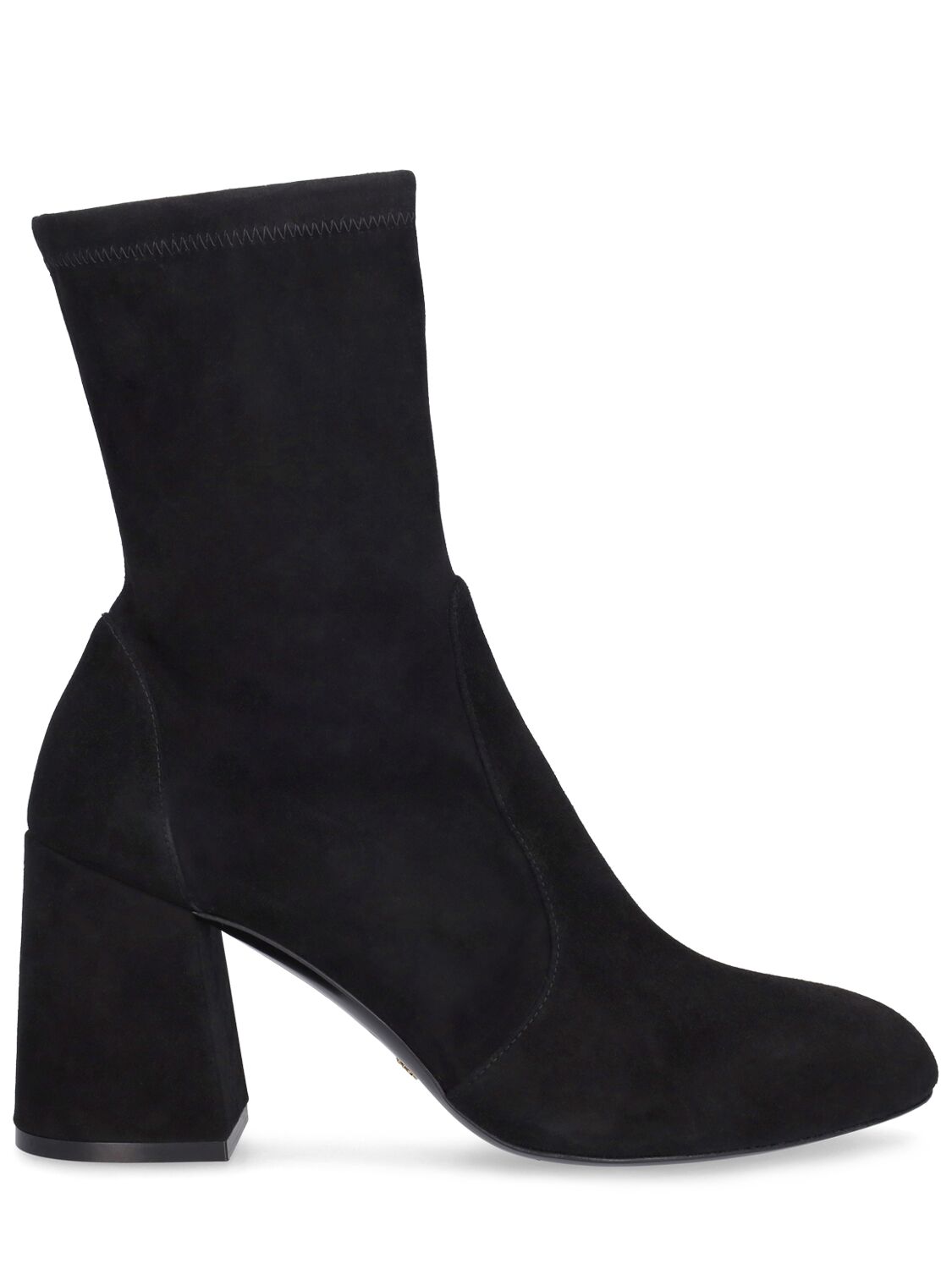 STUART WEITZMAN 85MM FLAREBLOCK SUEDE ANKLE BOOTS