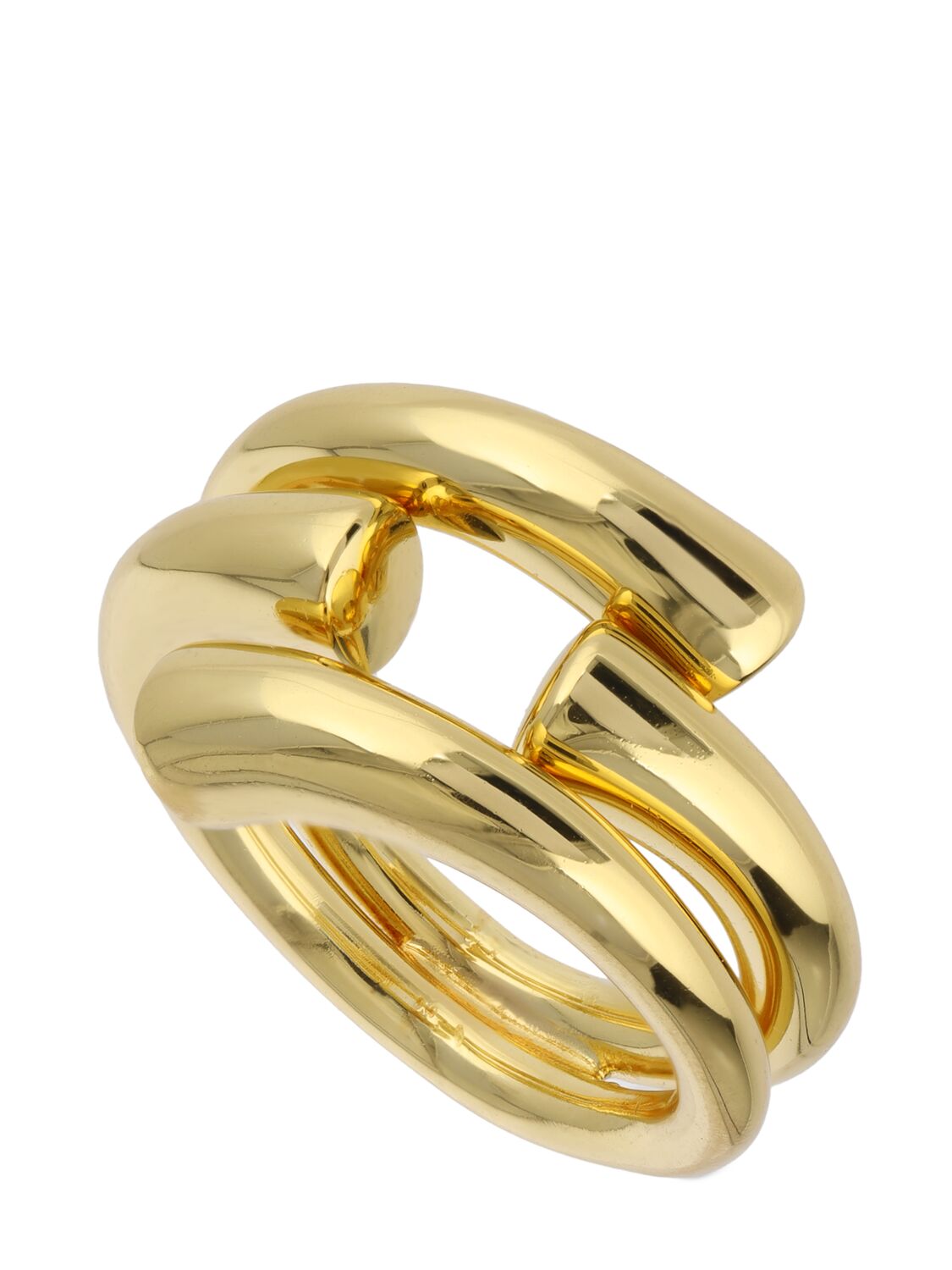 Shop Federica Tosi New Tube Thick Ring In Gold