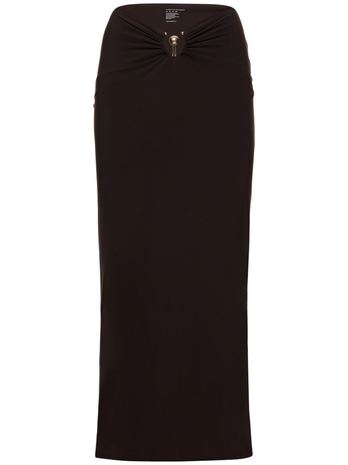 Pierced Orbit Ruched Skirt