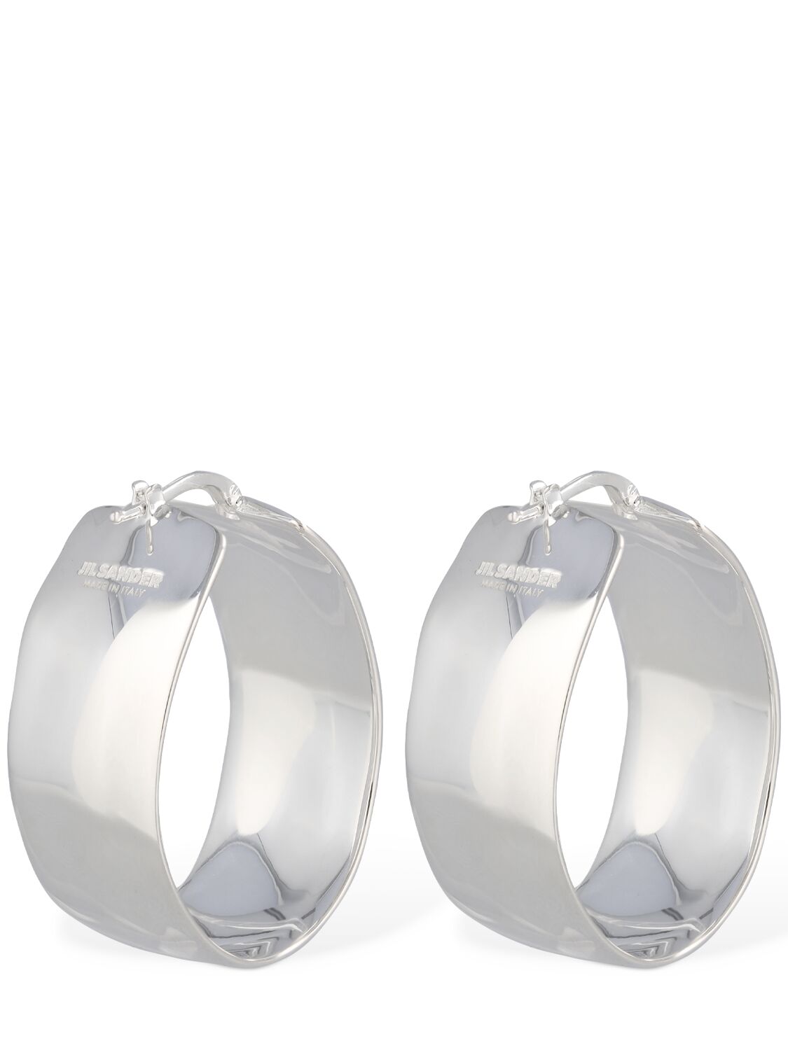 JIL SANDER RAW WILDNESS 2 HOOP EARRINGS 