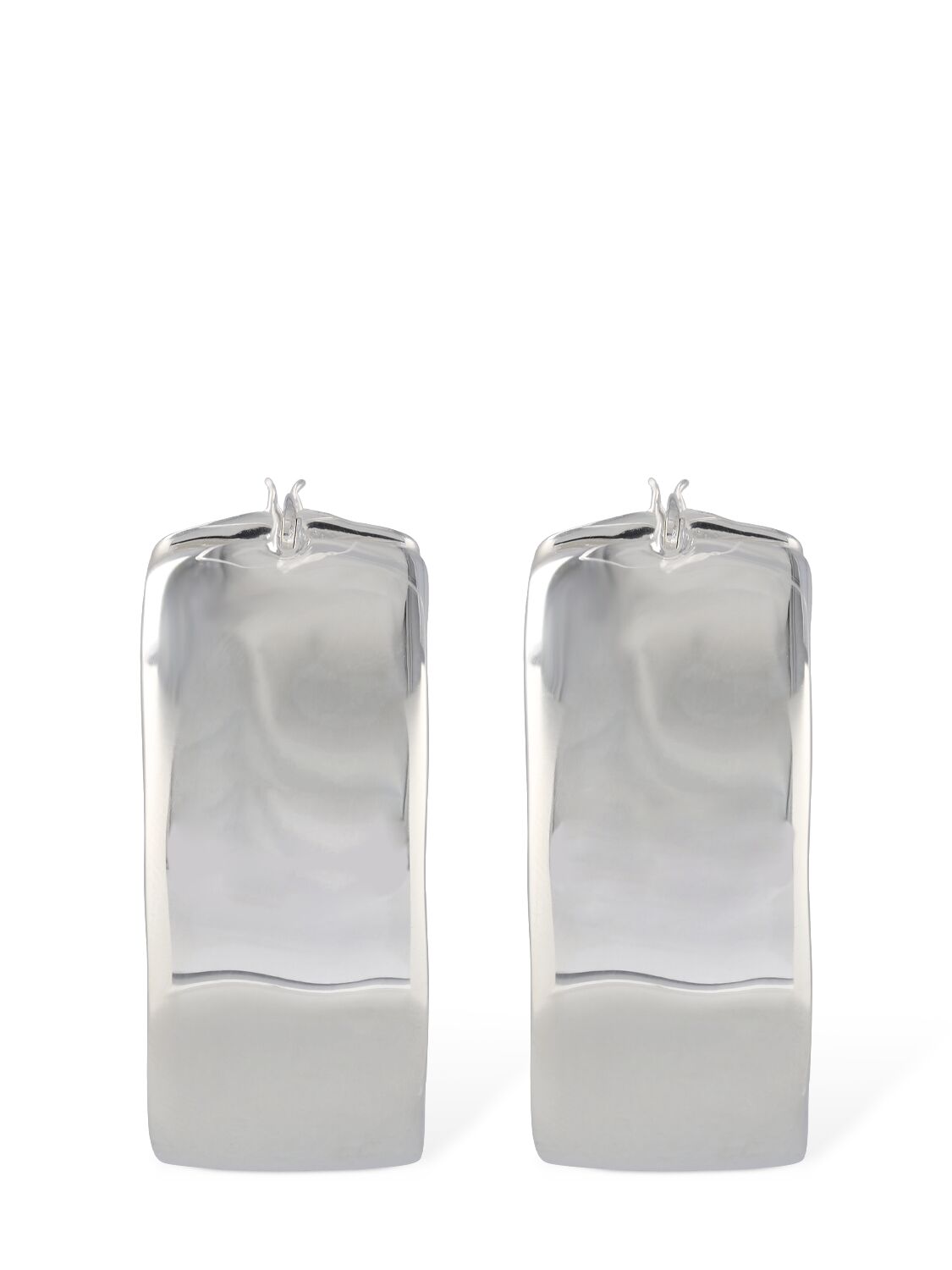 JIL SANDER RAW WILDNESS 2 HOOP EARRINGS 