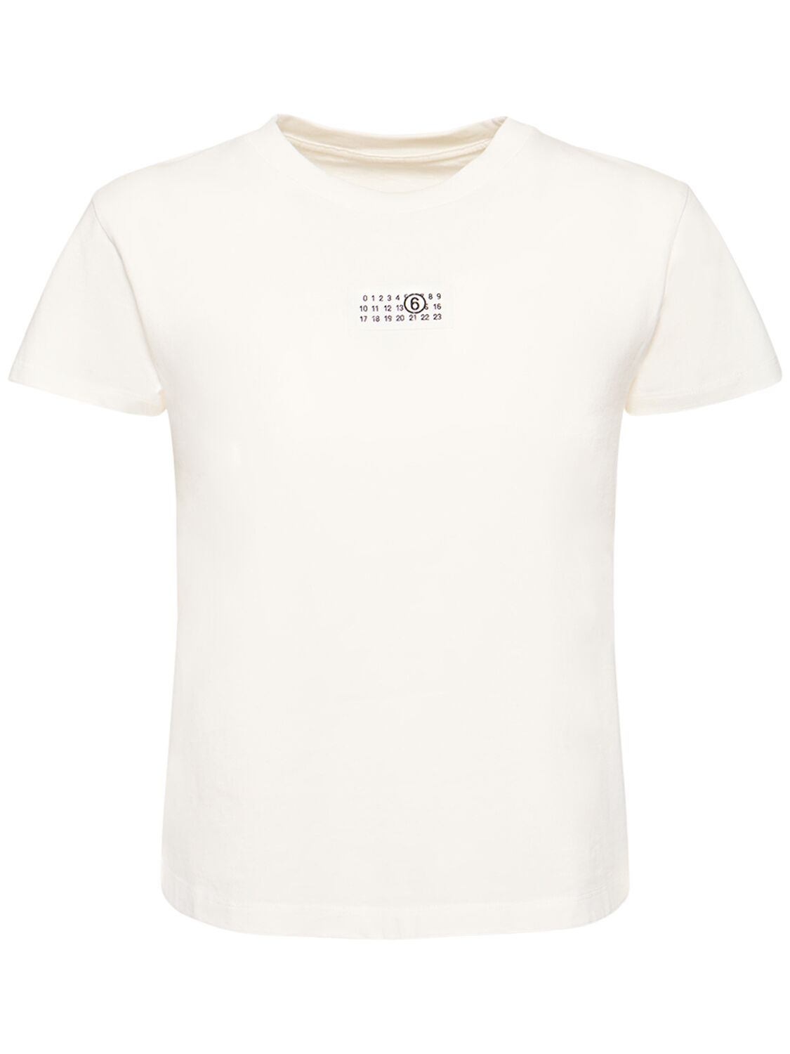 MM6 MAISON MARGIELA LOGO COTTON JERSEY T-SHIRT