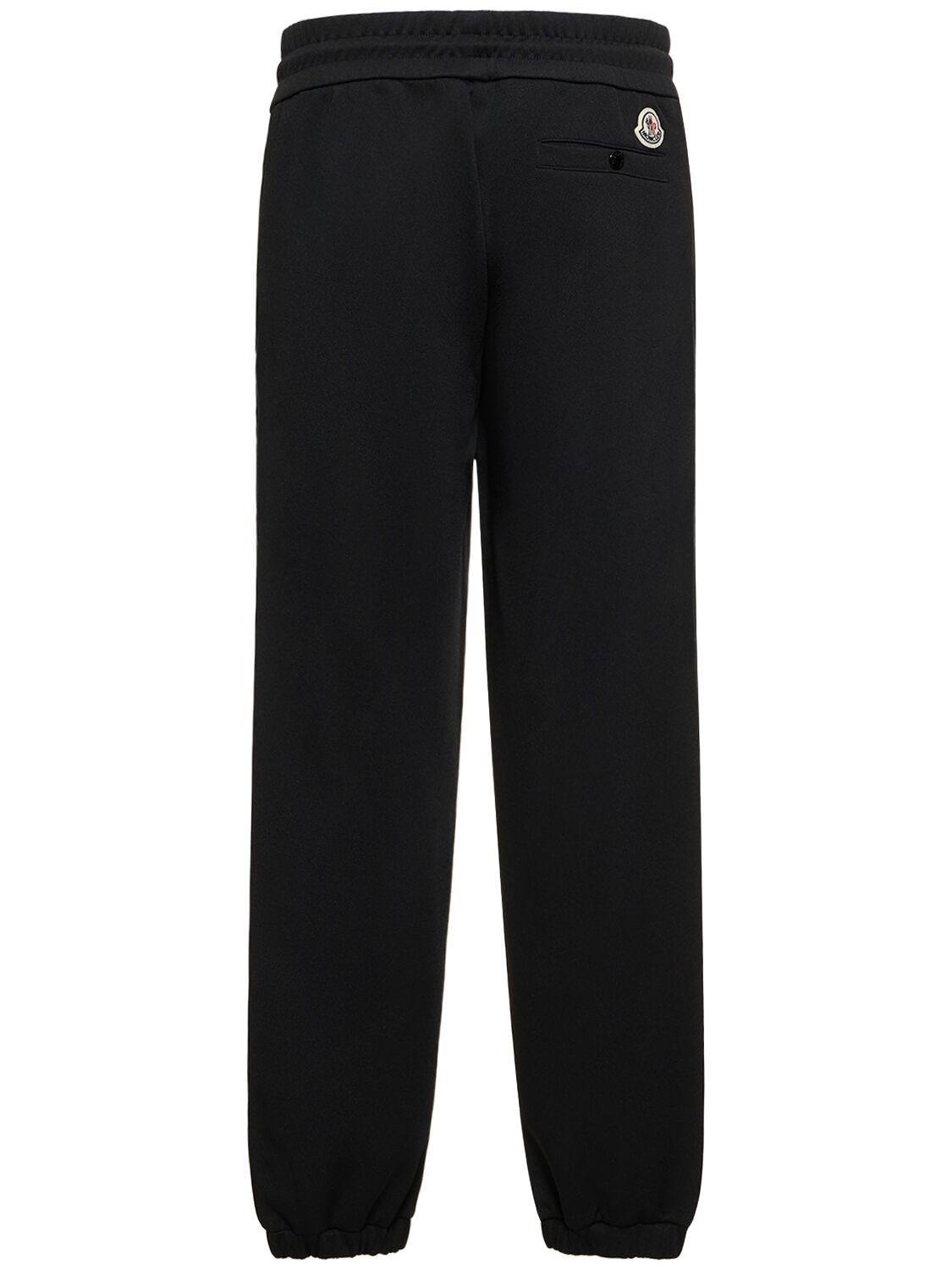 Shop Moncler Textured Lightweight Track Pants In Black