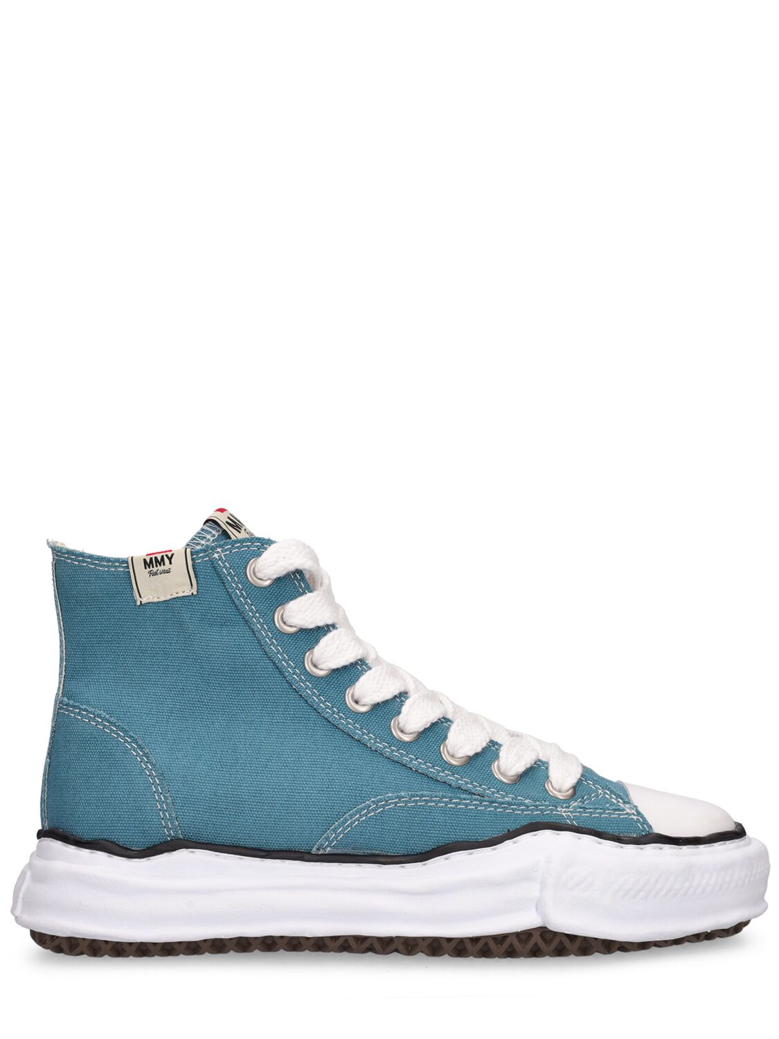 Miharayasuhiro Peterson High Og Sole Canvas Trainers In Blue