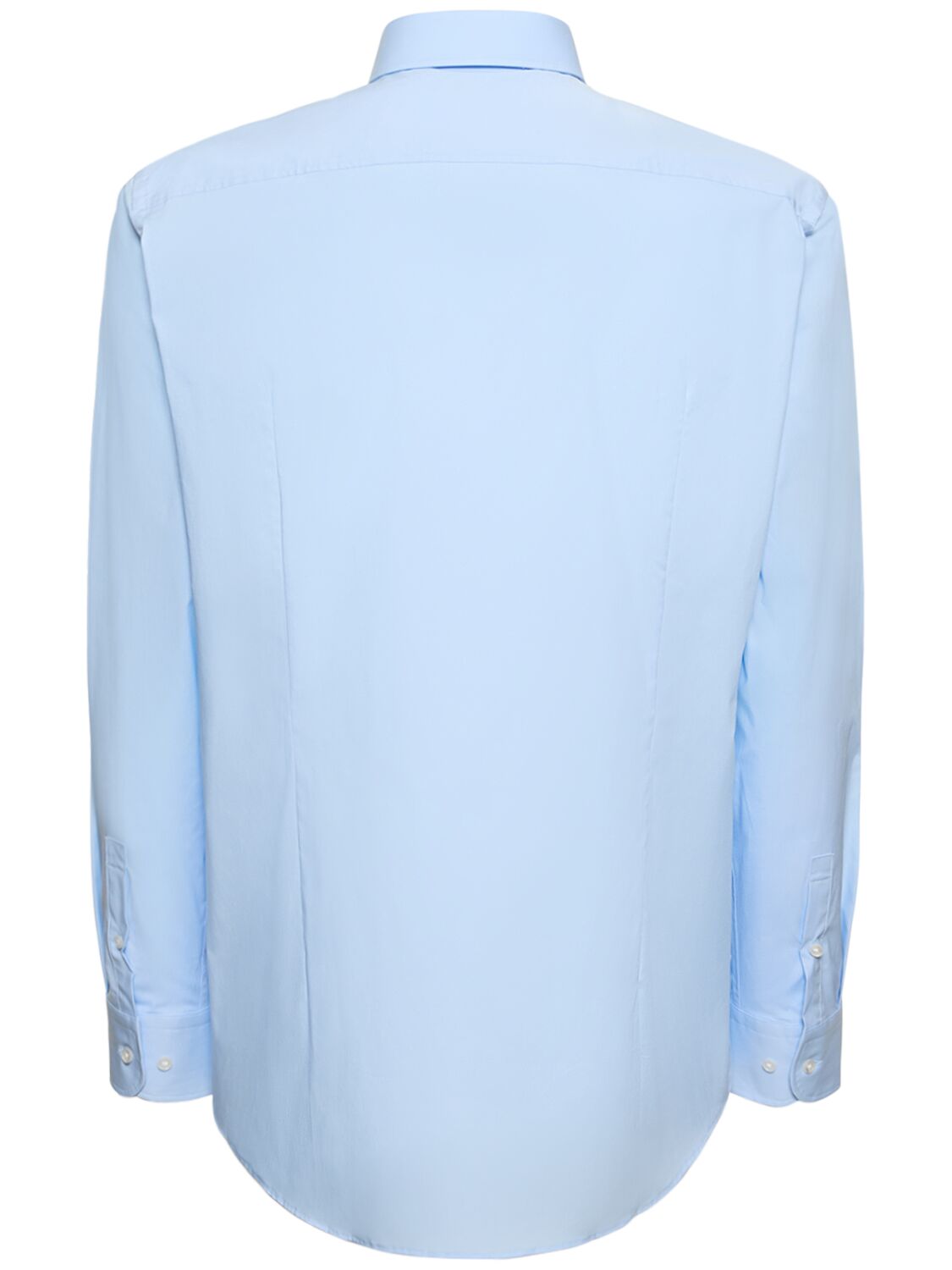 Shop Hugo Boss Hank Cotton Poplin Shirt In Light Blue