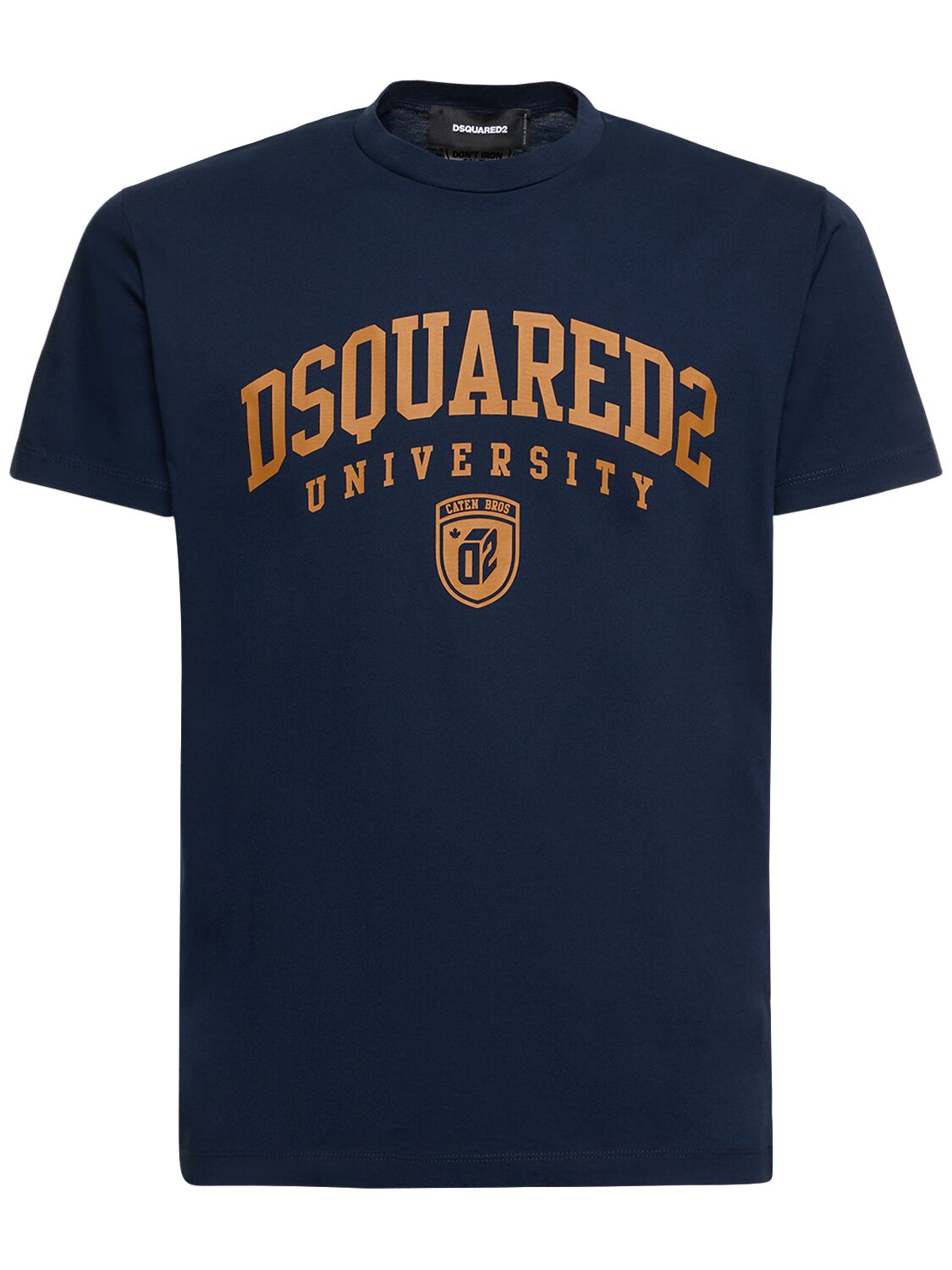 Dsquared2 Logo-print Cotton T-shirt In Navy