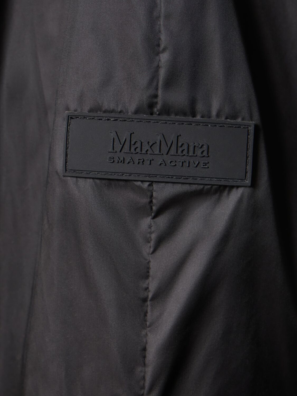 Shop Max Mara Donnola Waterproof Rain Jacket In Black