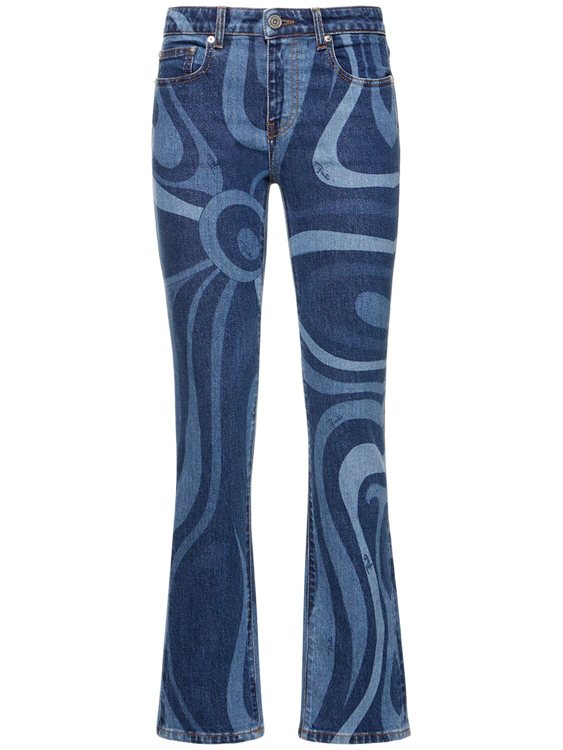 Marmo Printed Denim Straight Jeans