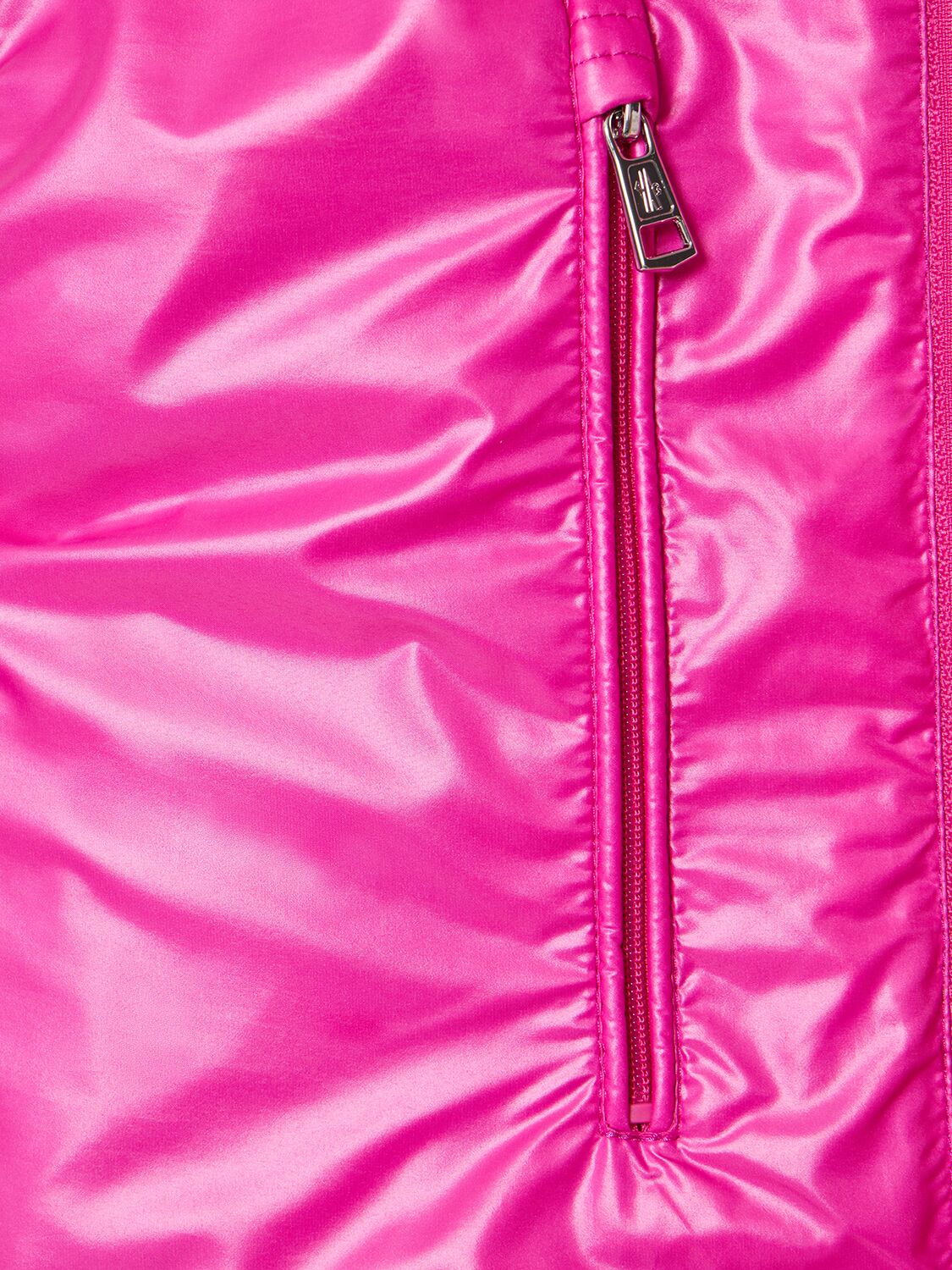 Shop Moncler Ouse Shiny Down Vest In Pink