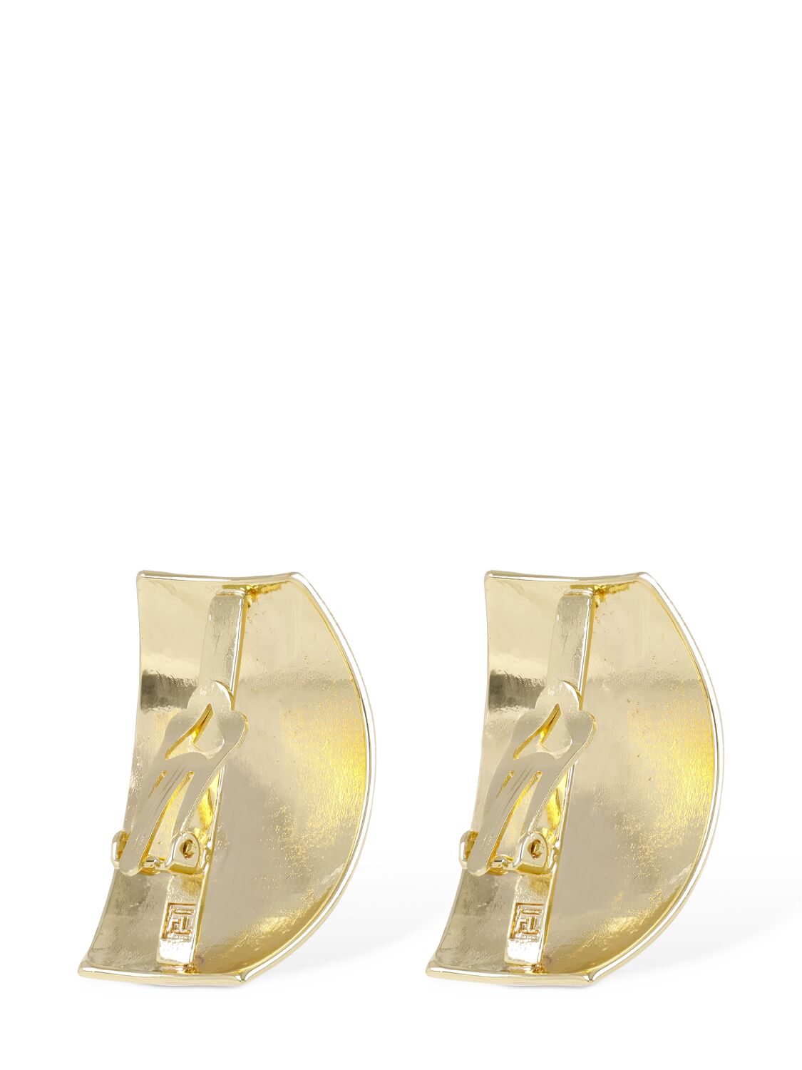 Shop Federica Tosi Julie Clip-on Earrings In Gold