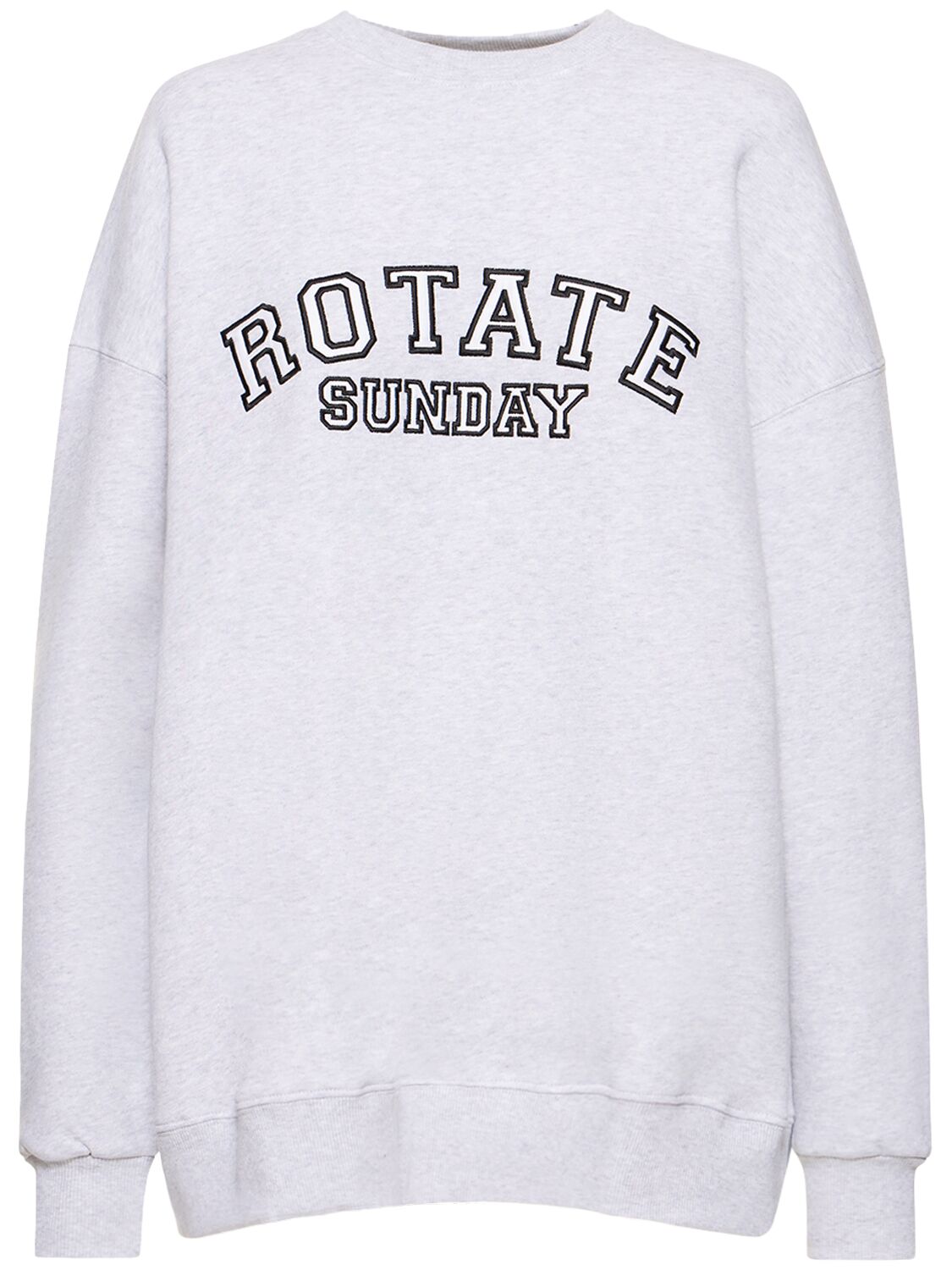 Iris Cotton Crewneck Sweatshirt W/ Logo image