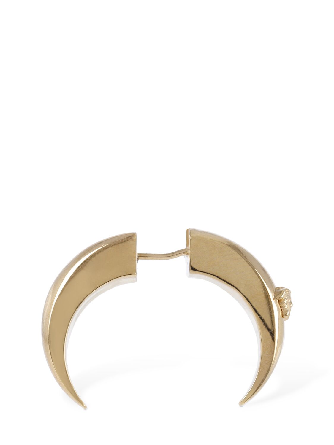 Shop Versace Galaxy Moon Earrings In Gold