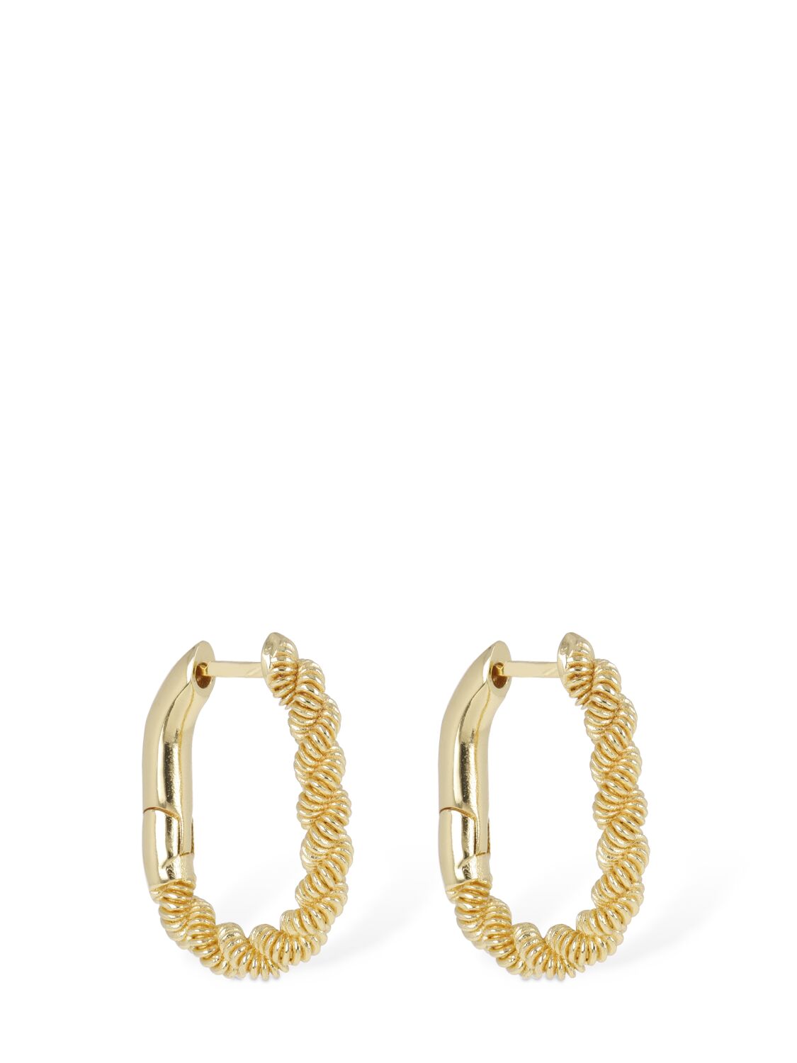 Federica Tosi Grace Hoop Earrings In Gold