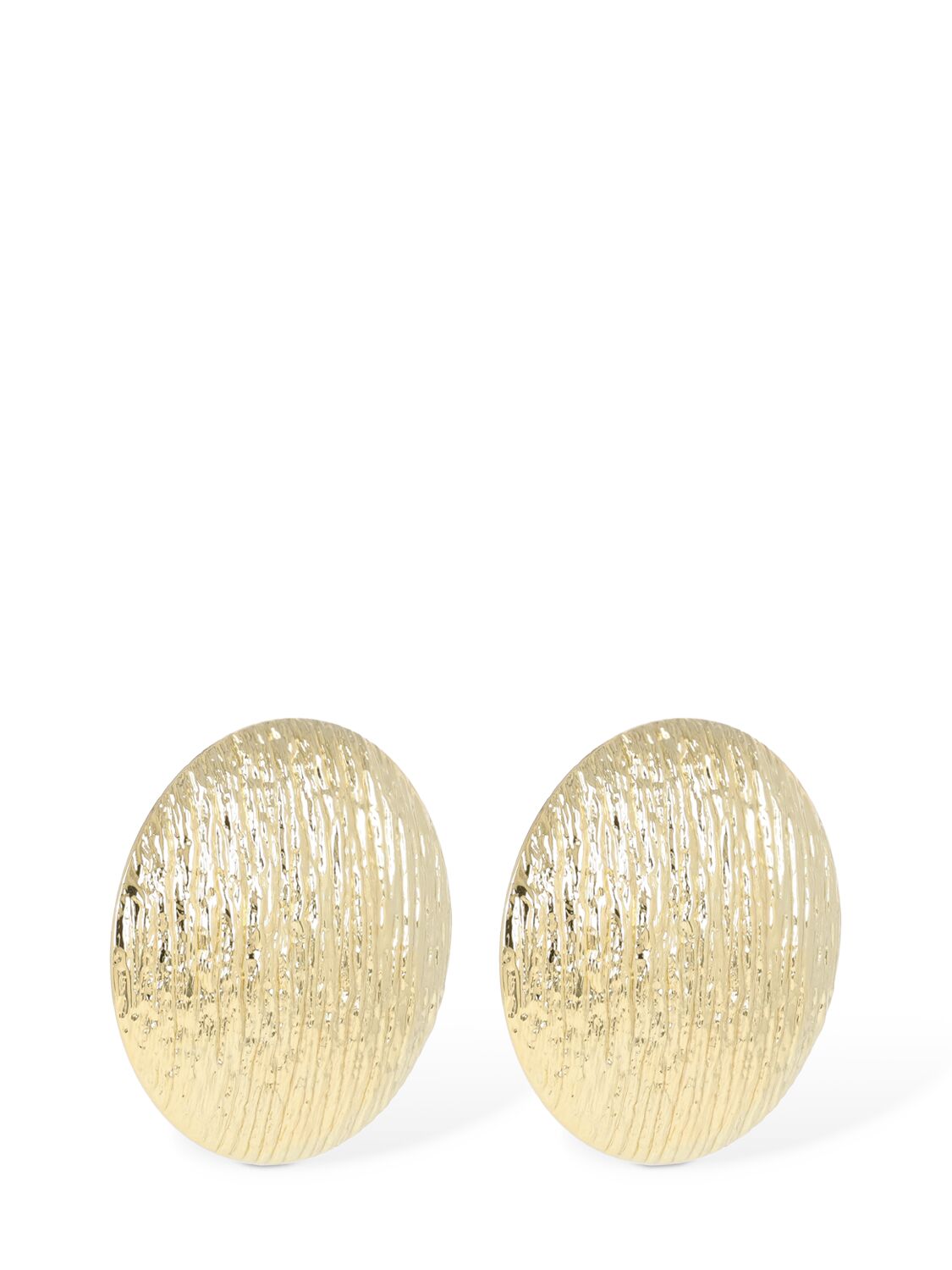 Shop Federica Tosi Daisy Stud Earrings In Gold