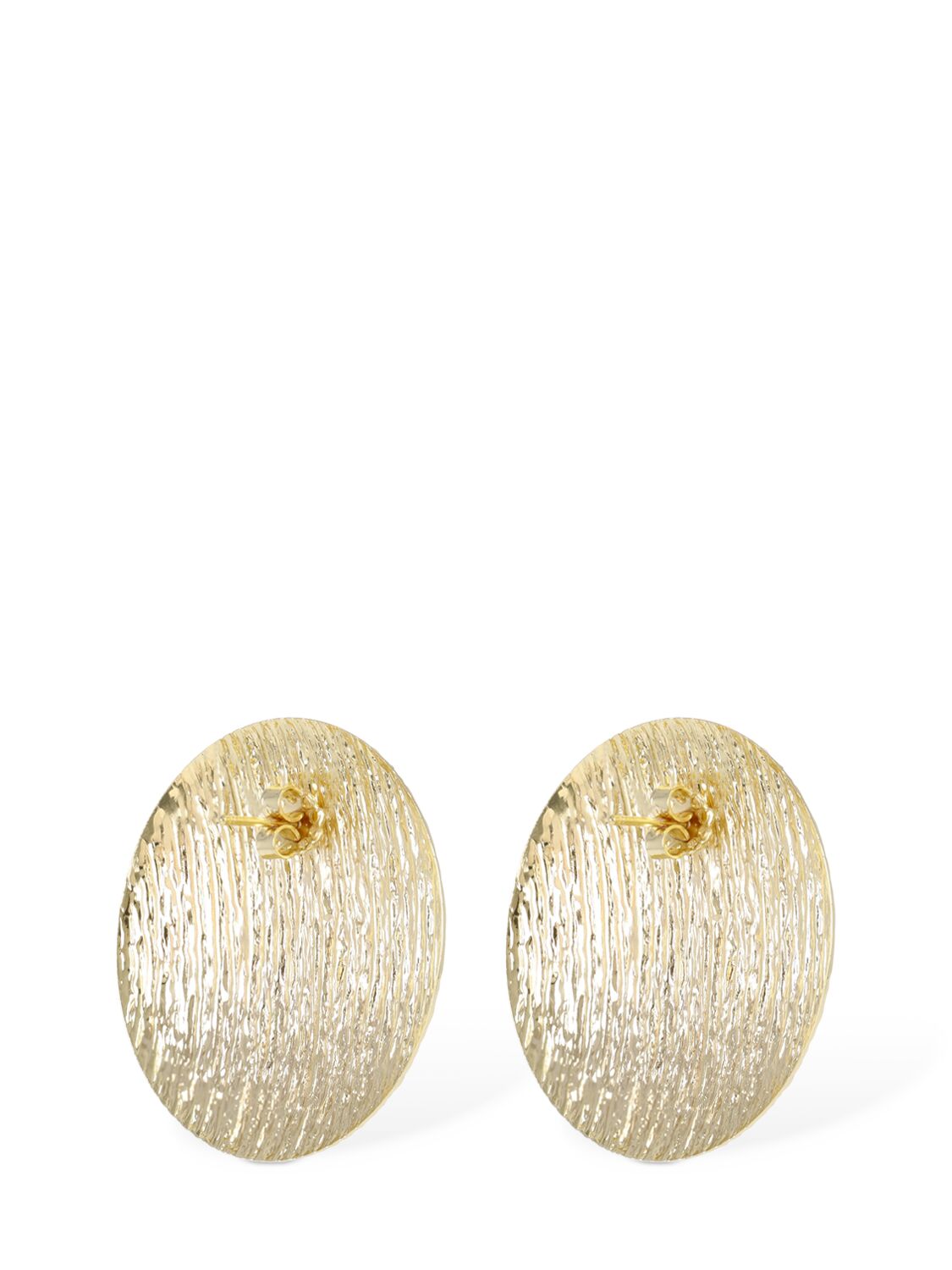 Shop Federica Tosi Daisy Stud Earrings In Gold