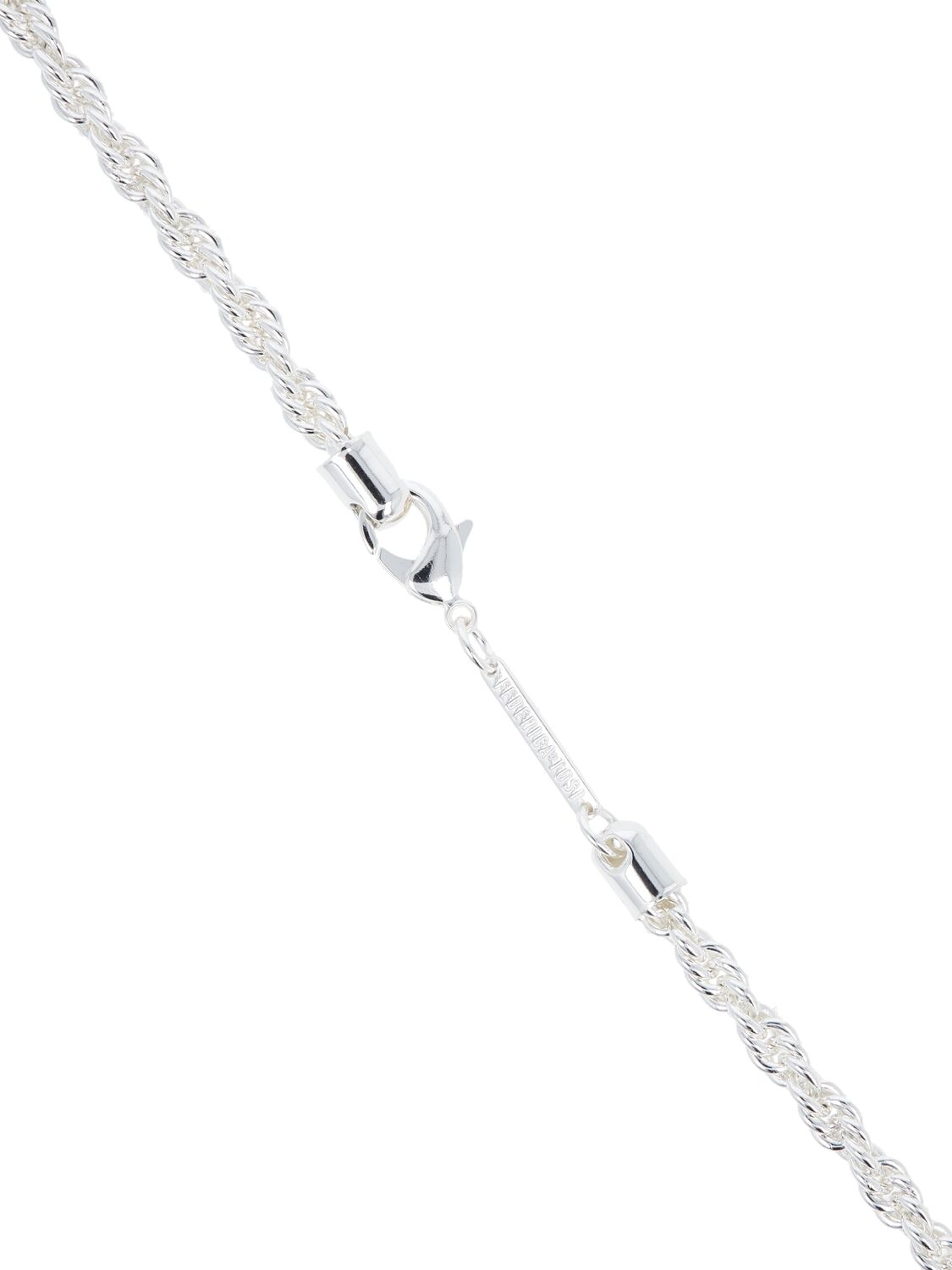 Shop Federica Tosi Lace Grace Chain Necklace In Silver